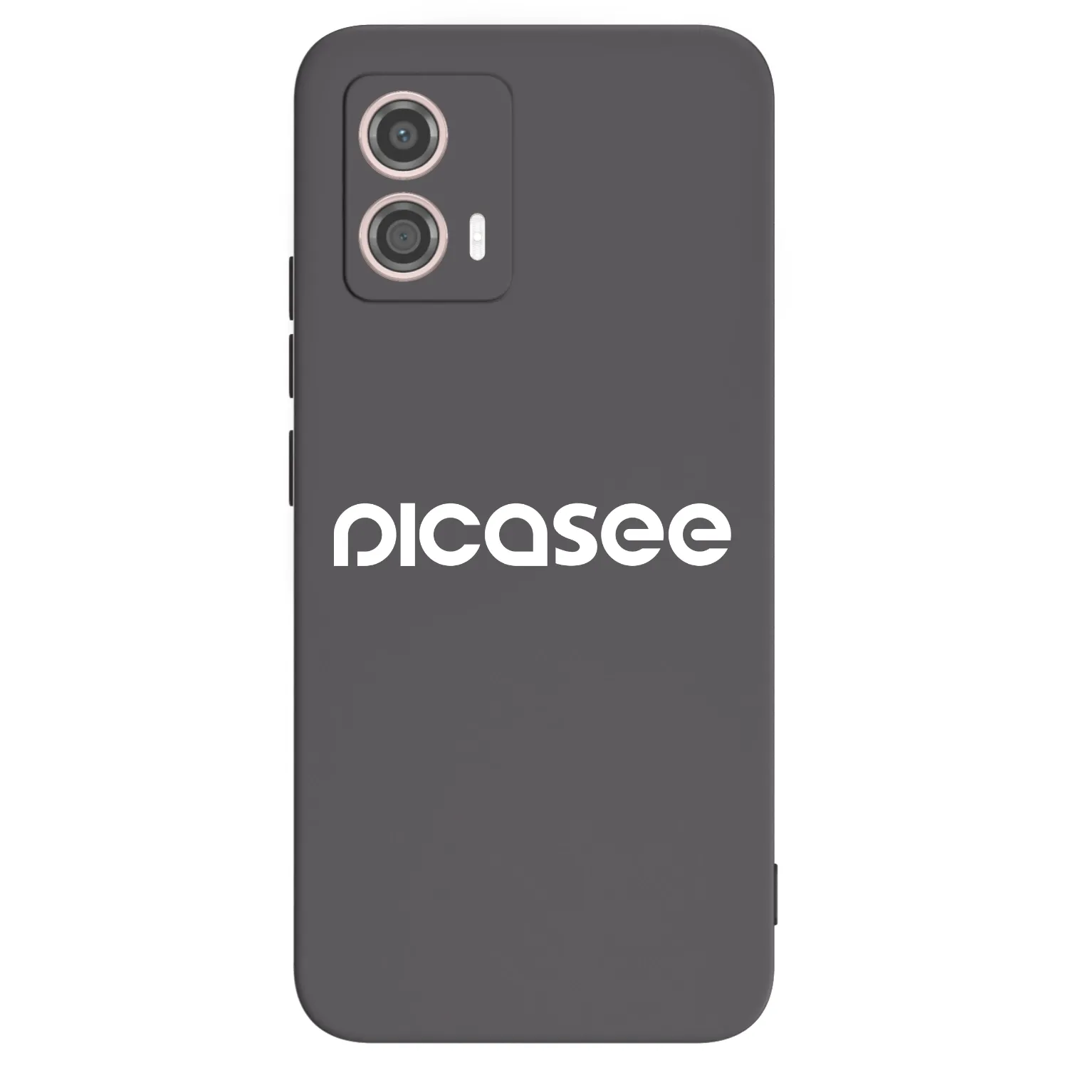 Picasee silikonowe czarne etui na Motorola Moto G53 5G - Picasee - new logo - white