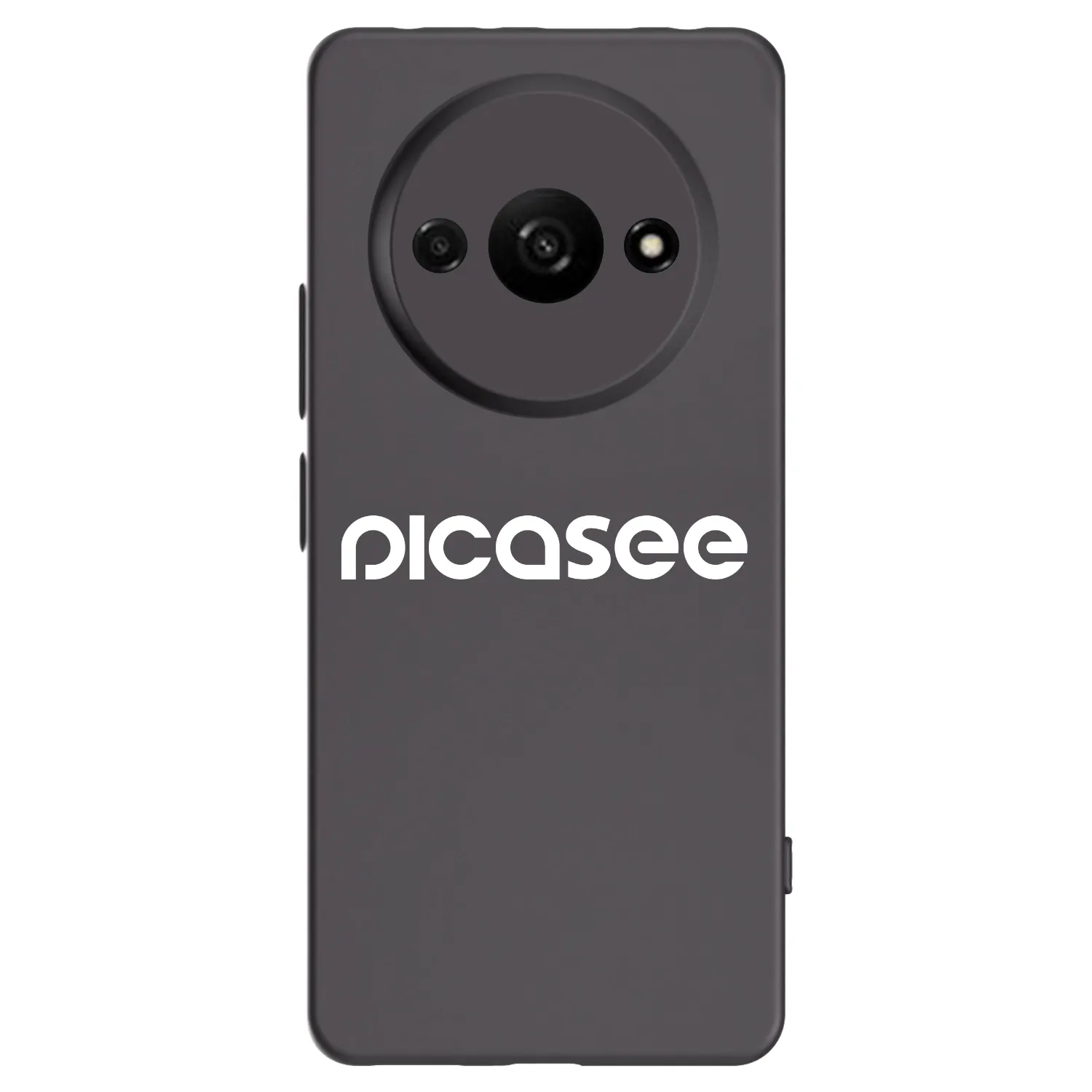 Picasee silikonowe czarne etui na Xiaomi Redmi A3 - Picasee - new logo - white