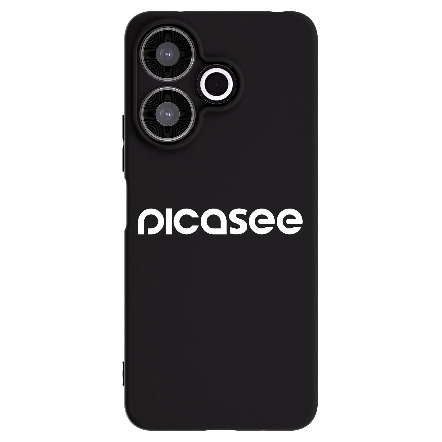 Picasee silikonowe czarne etui na Xiaomi Redmi 13 4G - Picasee - new logo - white
