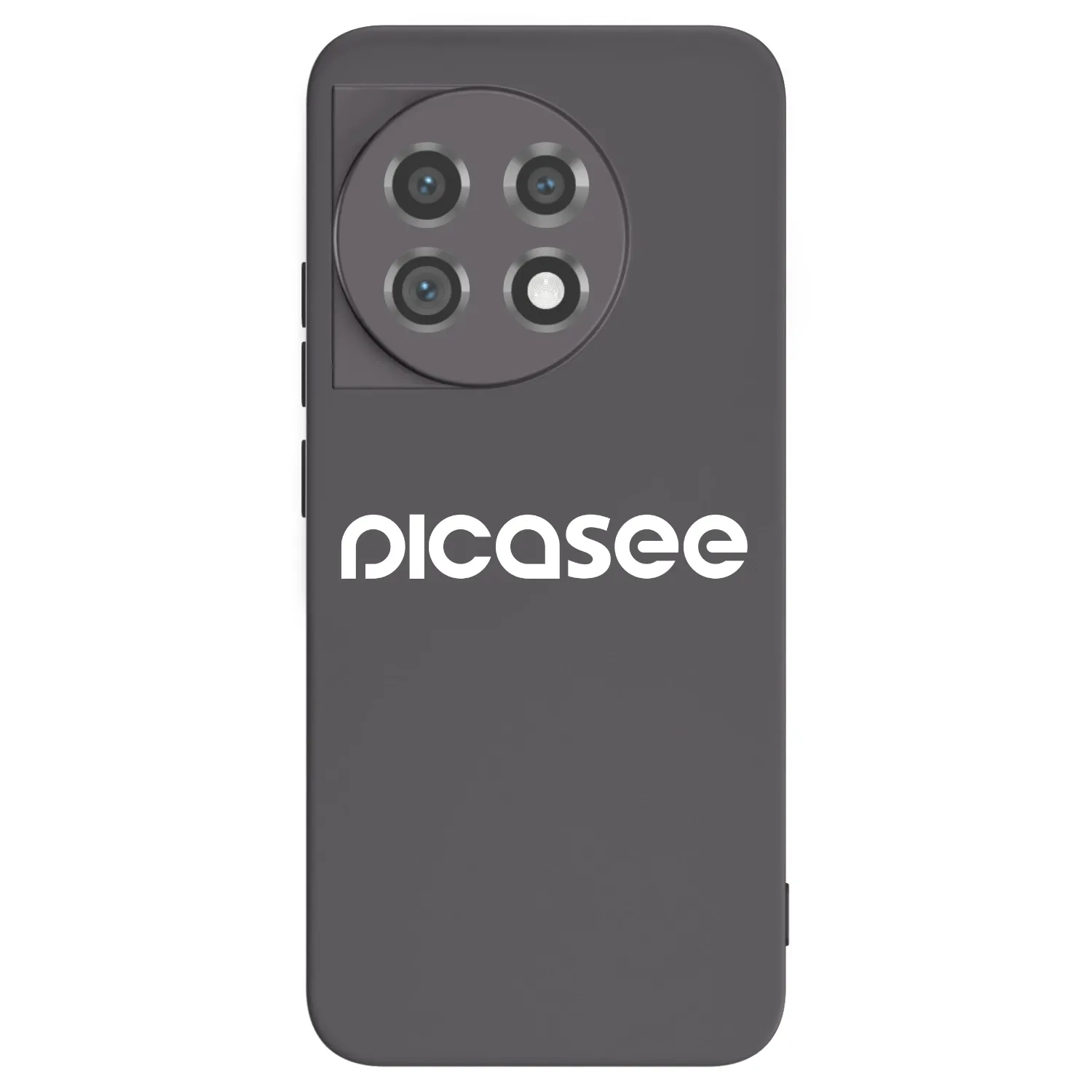 Picasee silikonowe czarne etui na OnePlus 11 5G - Picasee - new logo - white
