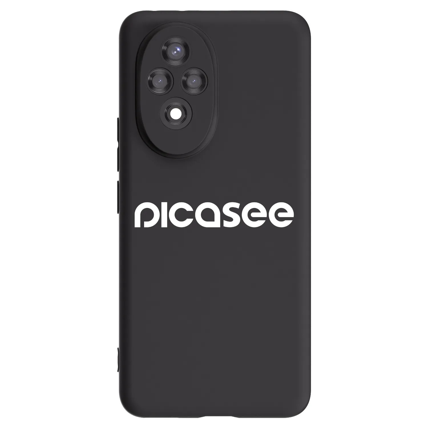Picasee silikonowe czarne etui na Honor 200 Pro 5G - Picasee - new logo - white