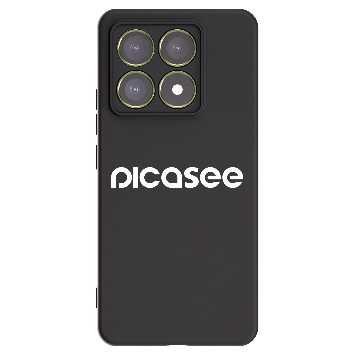 Picasee silikonowe czarne etui na Xiaomi 14T - Picasee - new logo - white