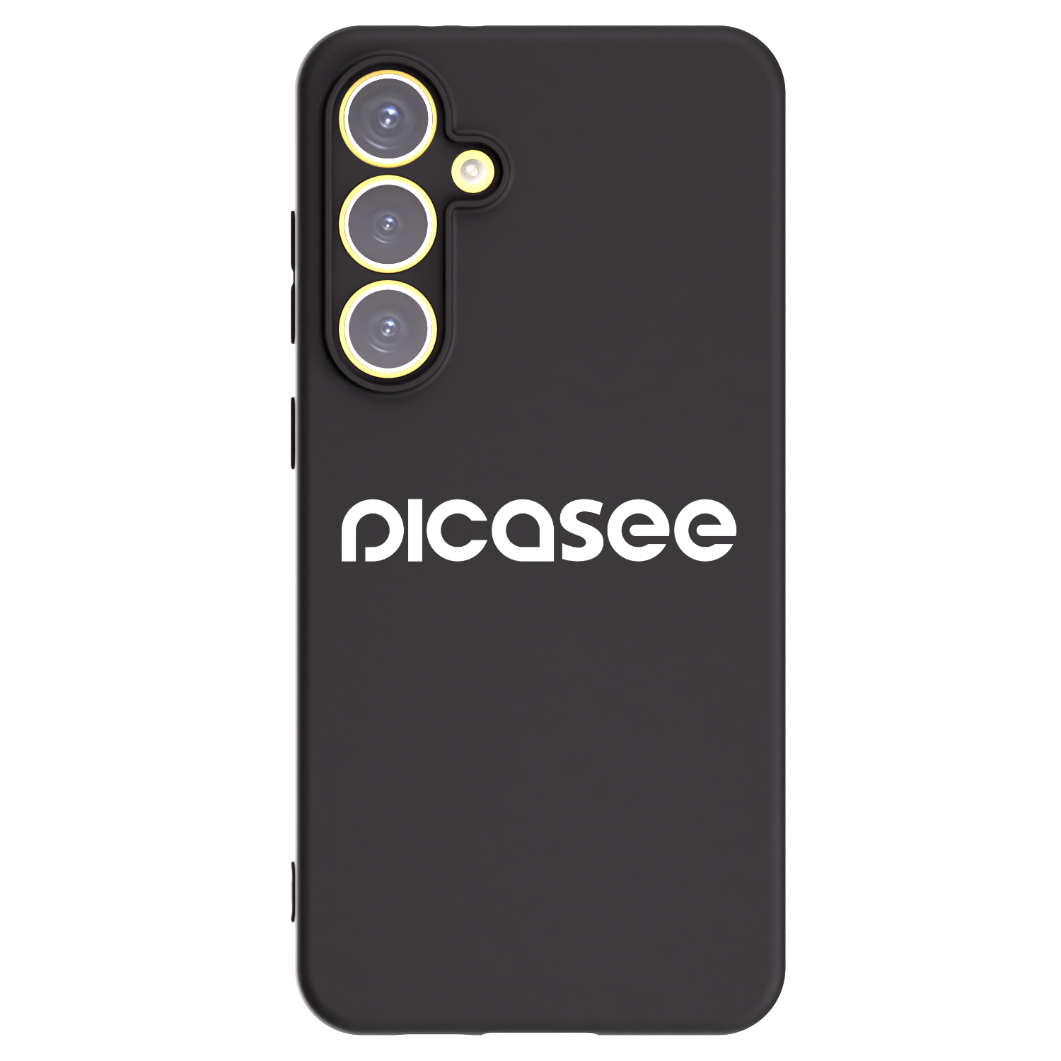 Picasee silikonowe czarne etui na Samsung Galaxy S24 FE S721B - Picasee - new logo - white