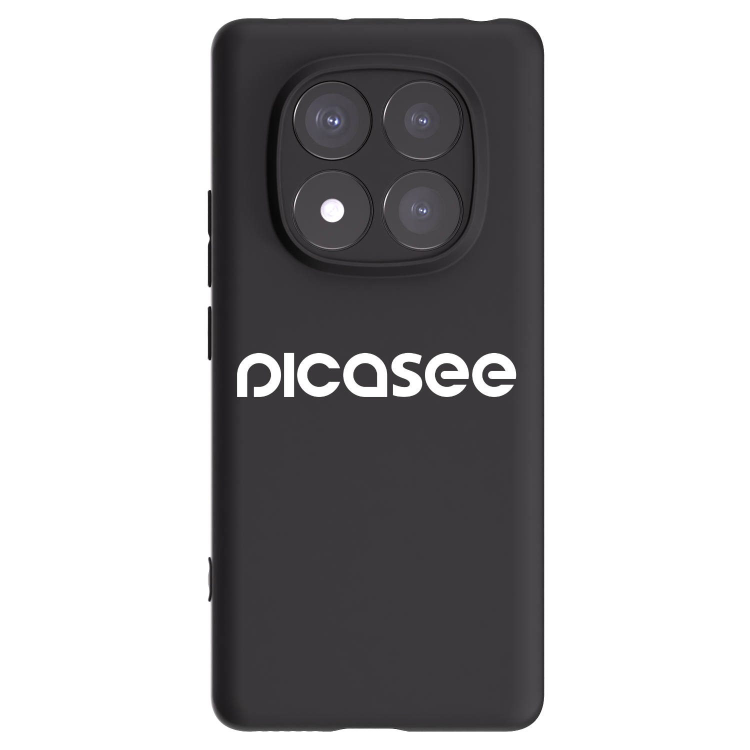 Picasee silikonowe czarne etui na Xiaomi Redmi Note 14 Pro+ 5G - Picasee - new logo - white