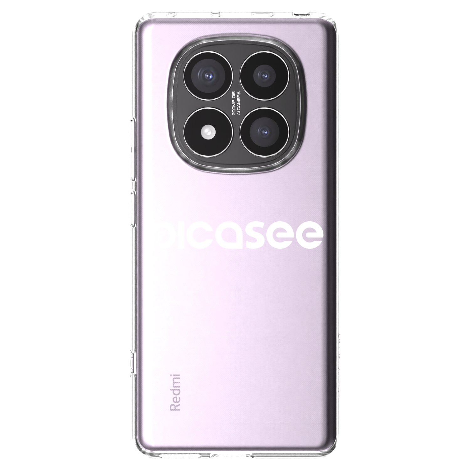 Picasee silikonowe przeźroczyste etui na Xiaomi Redmi Note 14 Pro+ 5G - Picasee - new logo - white