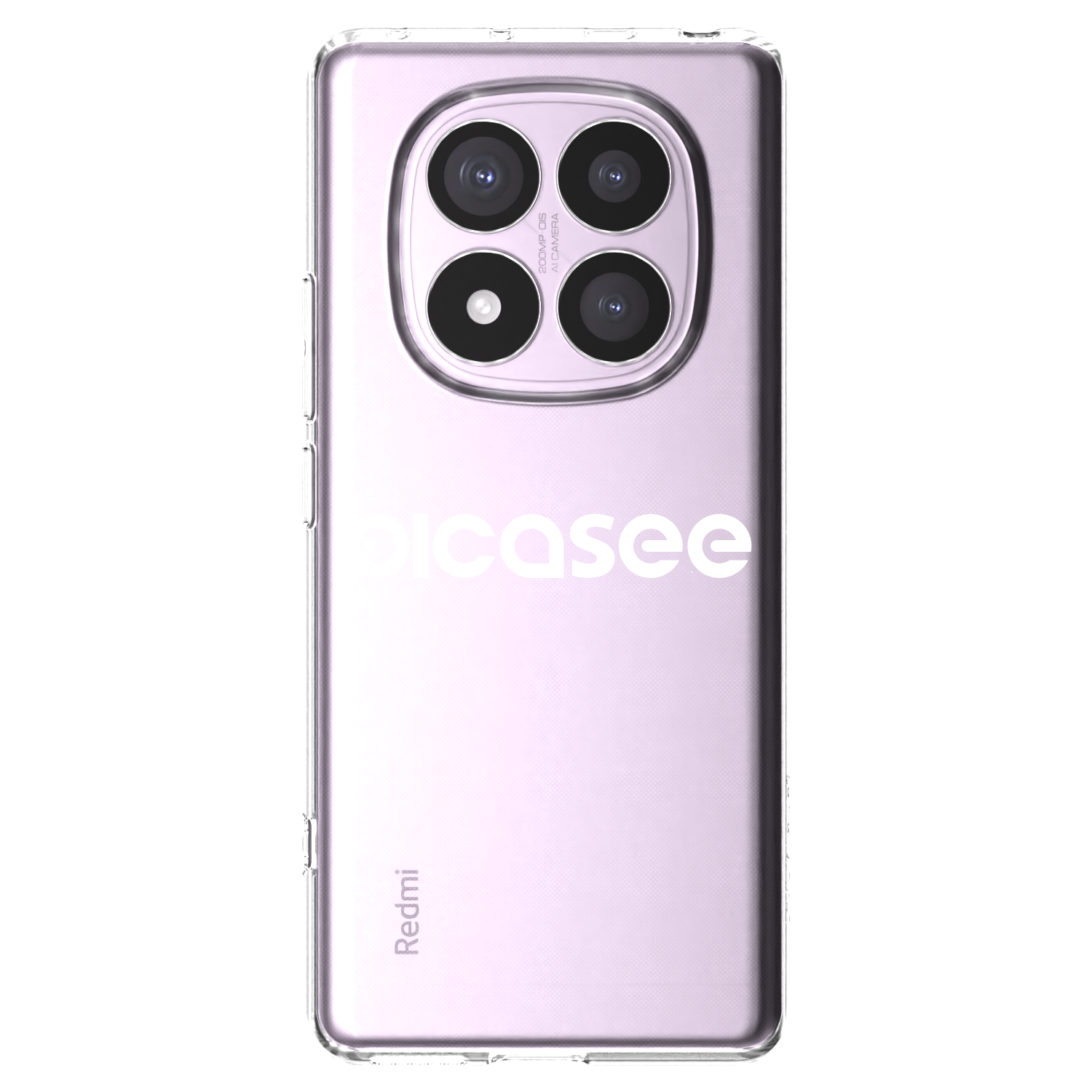 Picasee silikonowe przeźroczyste etui na Xiaomi Redmi Note 14 Pro 5G - Picasee - new logo - white