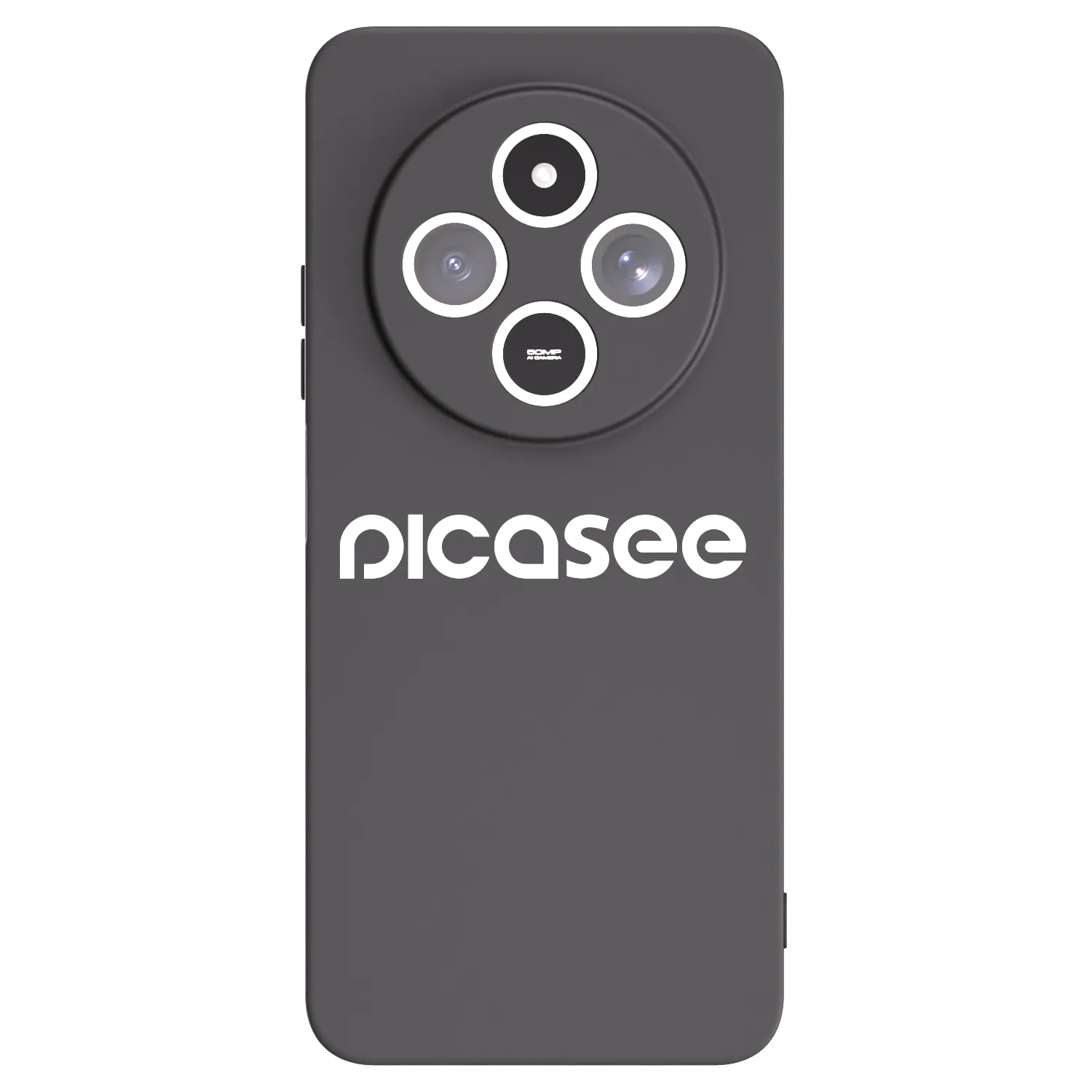 Picasee silikonowe czarne etui na Xiaomi Redmi 14C - Picasee - new logo - white