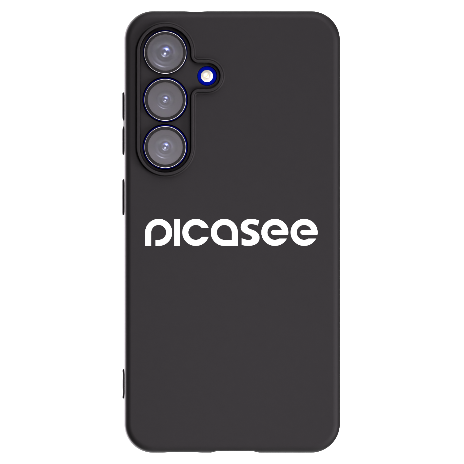 Picasee silikonowe czarne etui na Samsung Galaxy S25 5G - Picasee - new logo - white