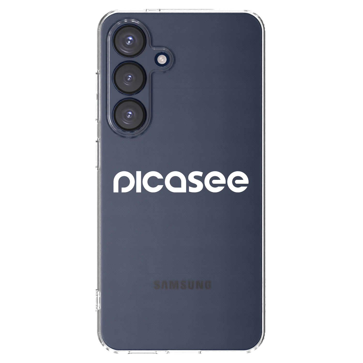 Picasee silikonowe przeźroczyste etui na Samsung Galaxy S25 5G - Picasee - new logo - white