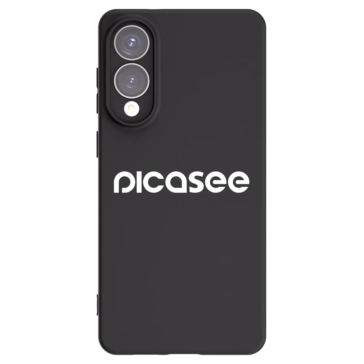 Picasee silikonowe czarne etui na Samsung Galaxy S25 Edge 5G - Picasee - new logo - white