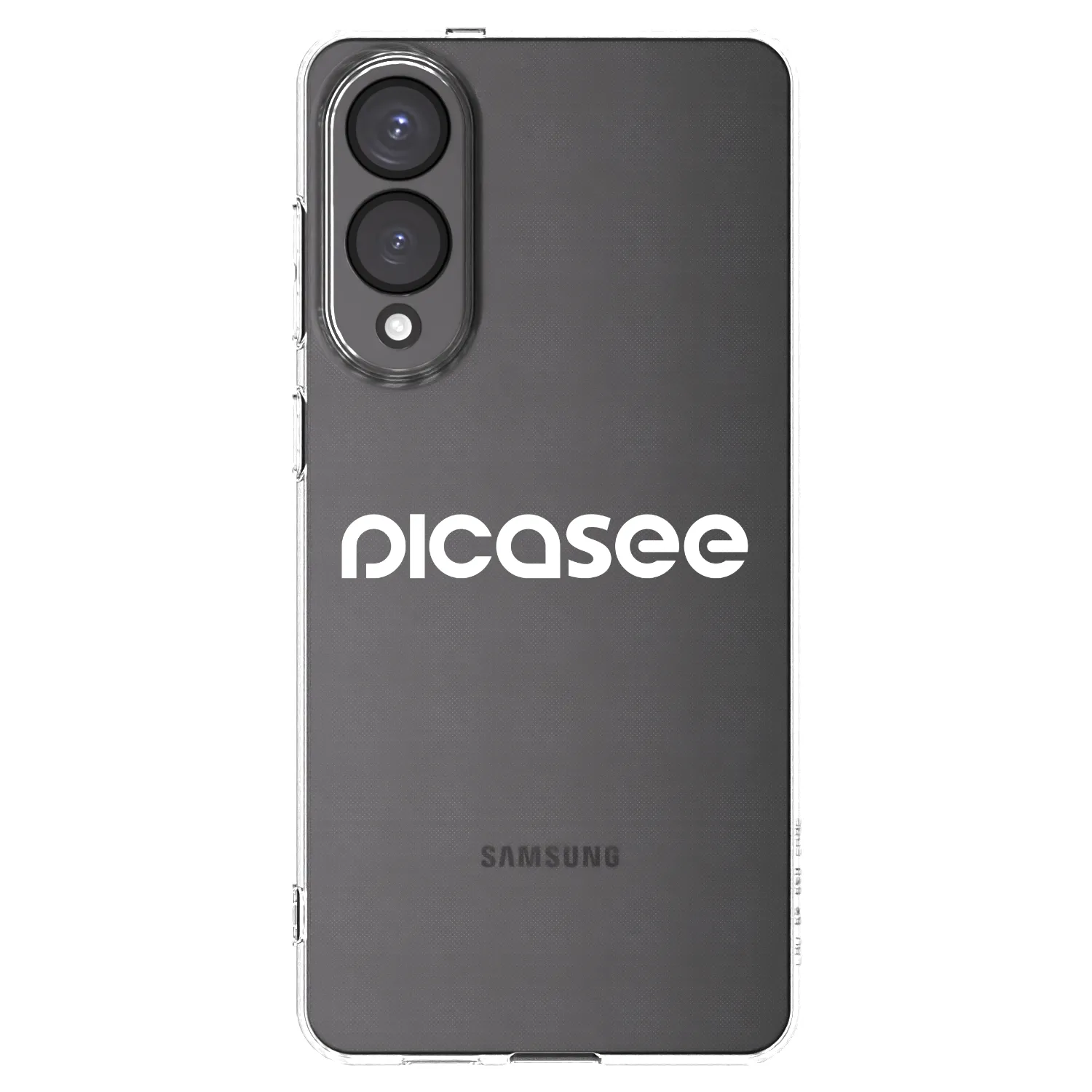 Picasee silikonowe przeźroczyste etui na Samsung Galaxy S25 Edge 5G - Picasee - new logo - white