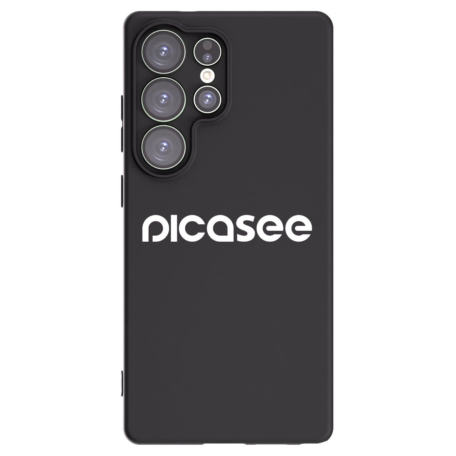 Picasee silikonowe czarne etui na Samsung Galaxy S25 Ultra 5G - Picasee - new logo - white