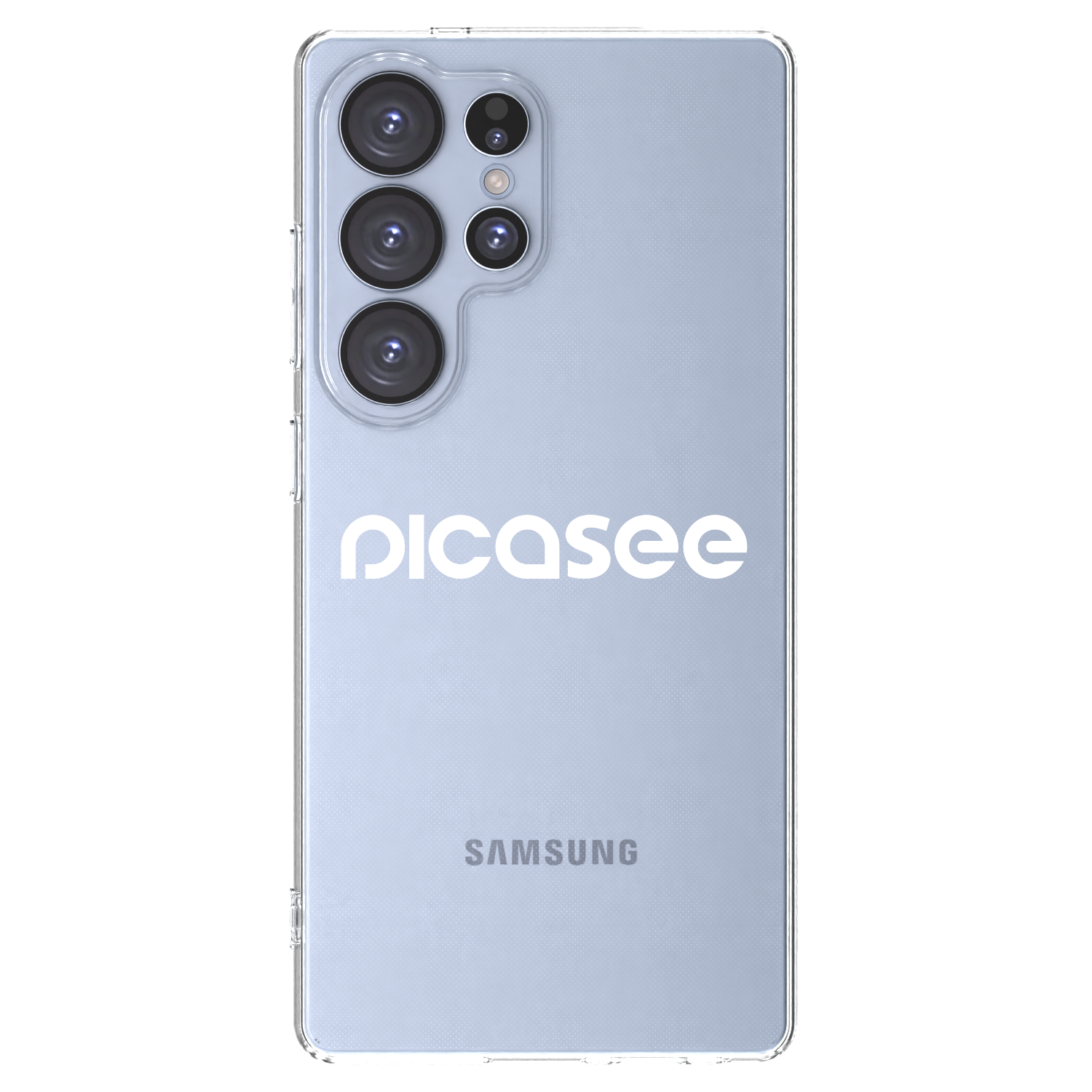 Picasee silikonowe przeźroczyste etui na Samsung Galaxy S25 Ultra 5G - Picasee - new logo - white