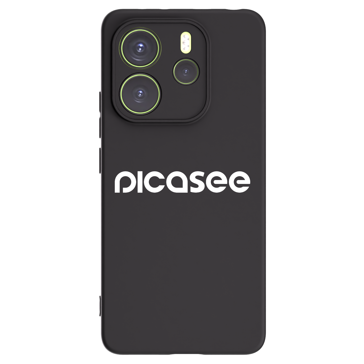 Picasee silikonowe czarne etui na Xiaomi Redmi Note 14 4G - Picasee - new logo - white