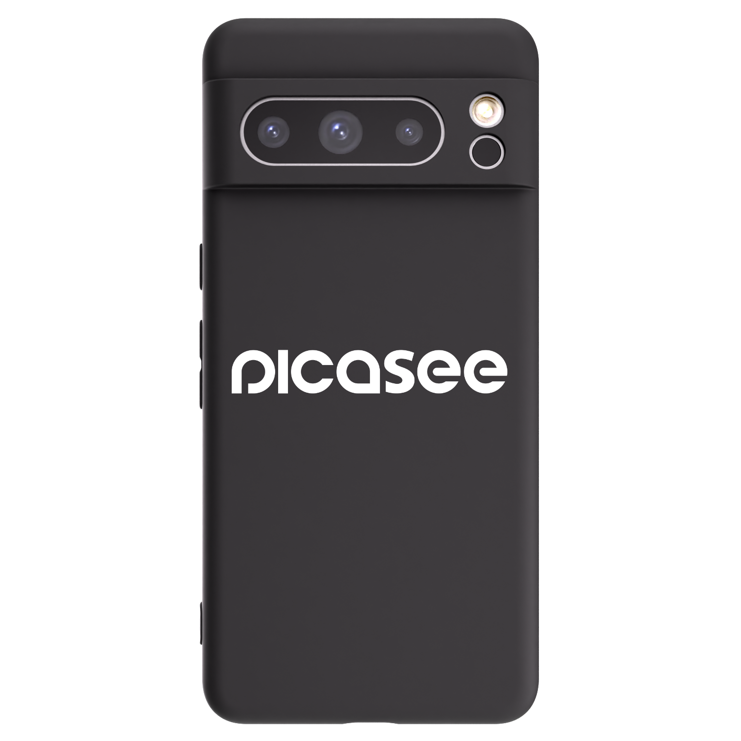 Picasee silikonowe czarne etui na Google Pixel 8 Pro - Picasee - new logo - white