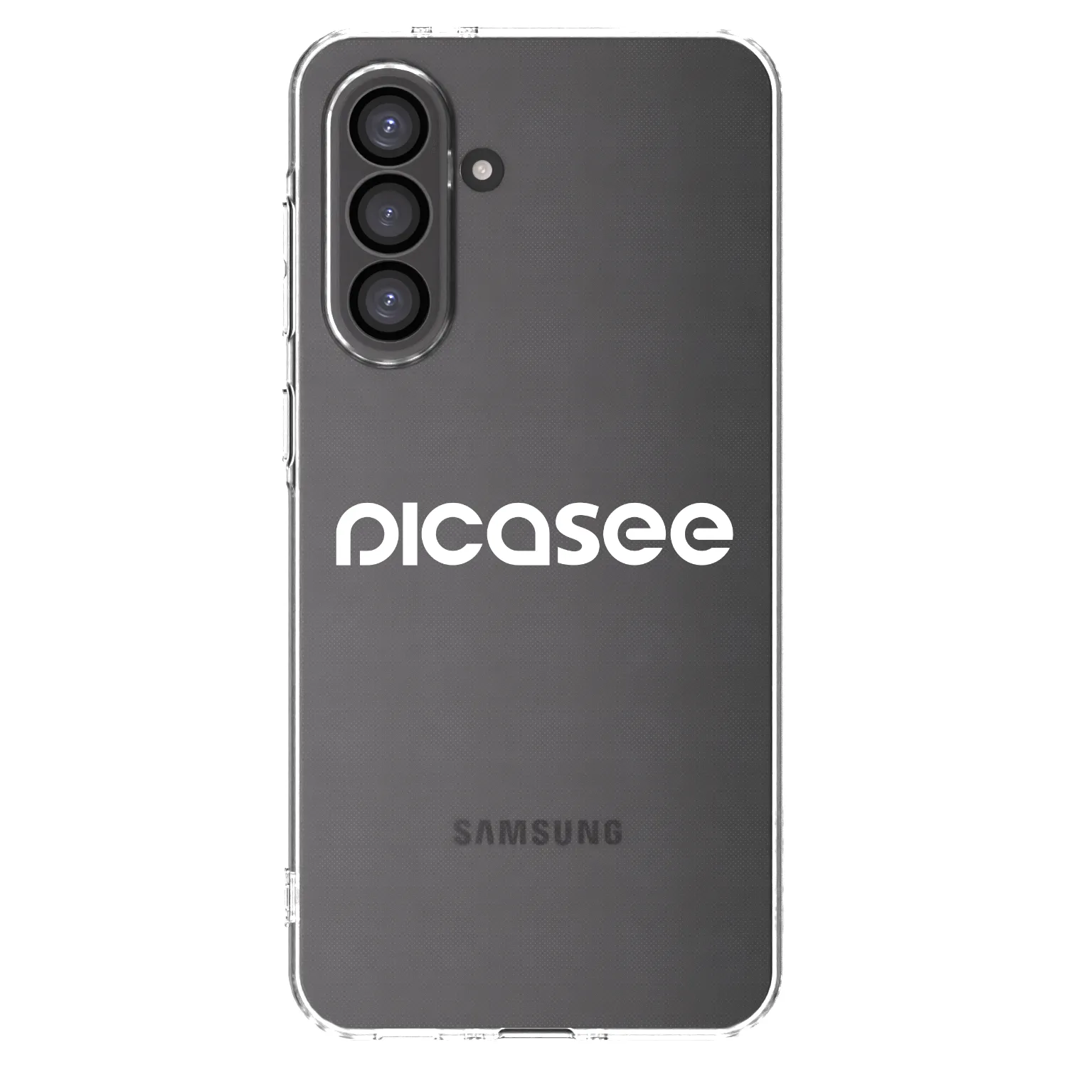 Picasee silikonowe przeźroczyste etui na Samsung Galaxy A56 5G A566B - Picasee - new logo - white