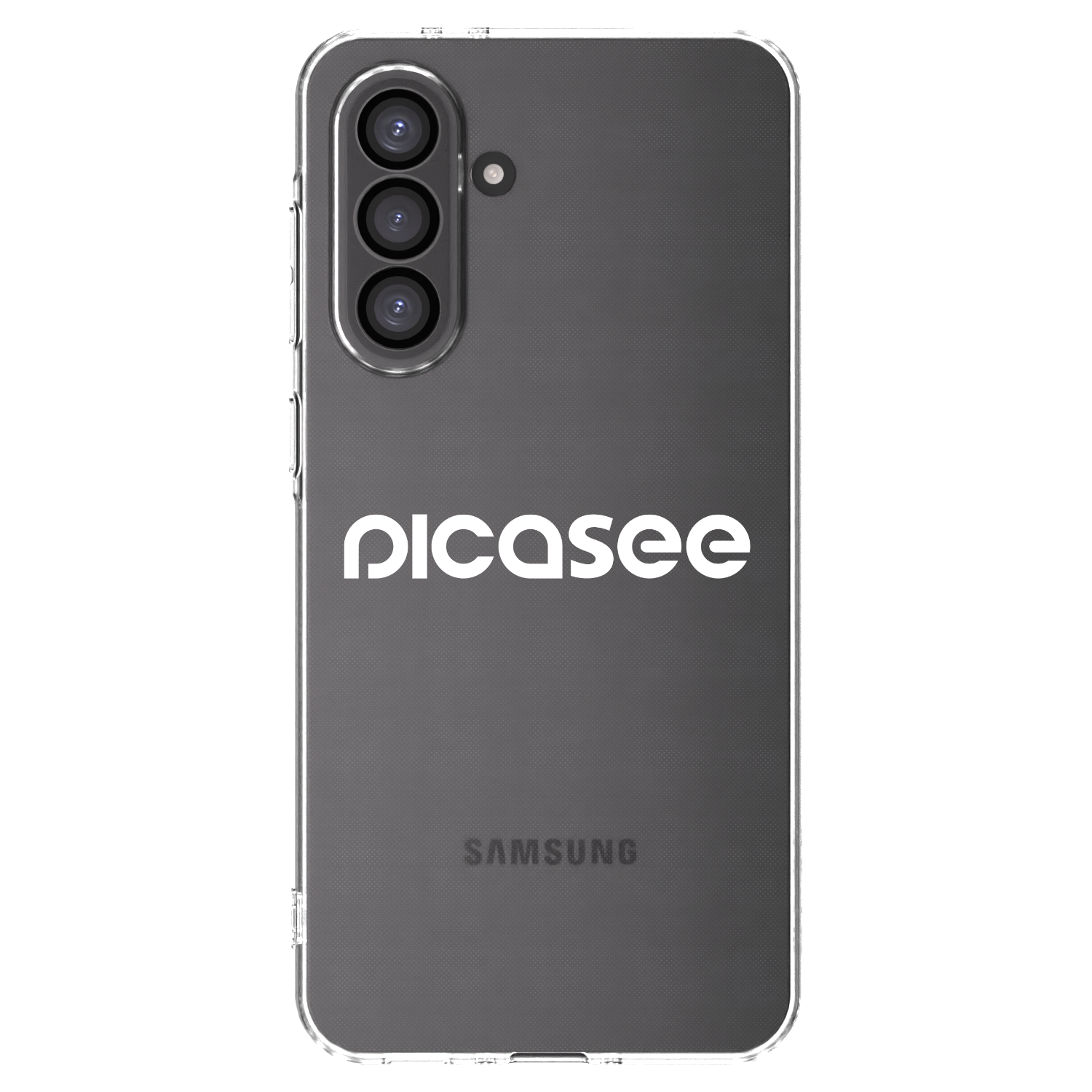 Picasee silikonowe przeźroczyste etui na Samsung Galaxy A36 5G - Picasee - new logo - white