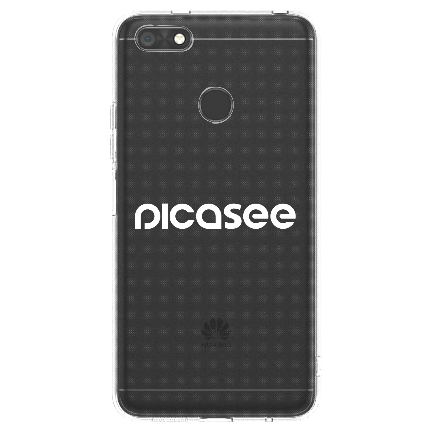 Picasee silikonowe przeźroczyste etui na Huawei P9 Lite Mini - Picasee - new logo - white