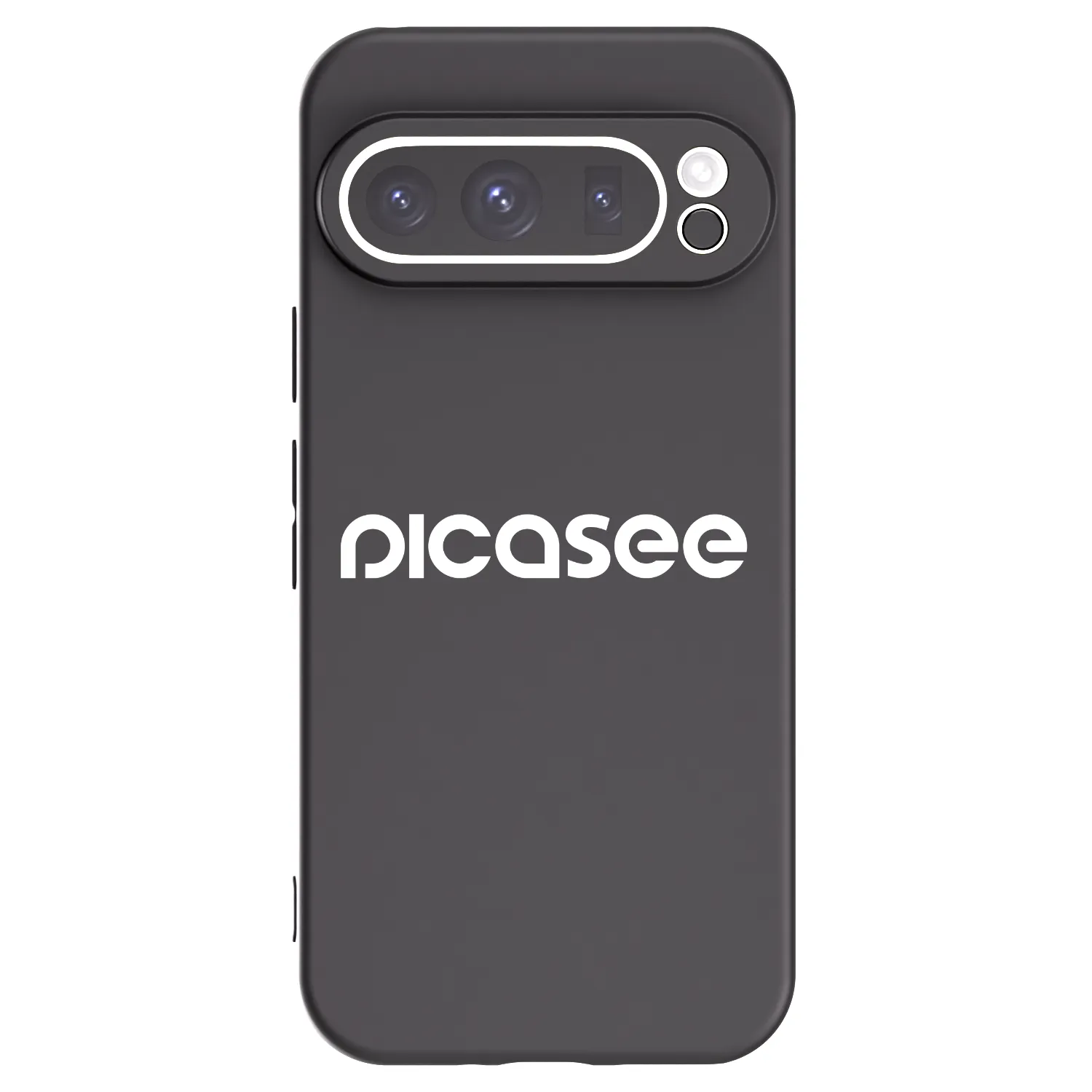 Picasee silikonowe czarne etui na Google Pixel 9 Pro - Picasee - new logo - white