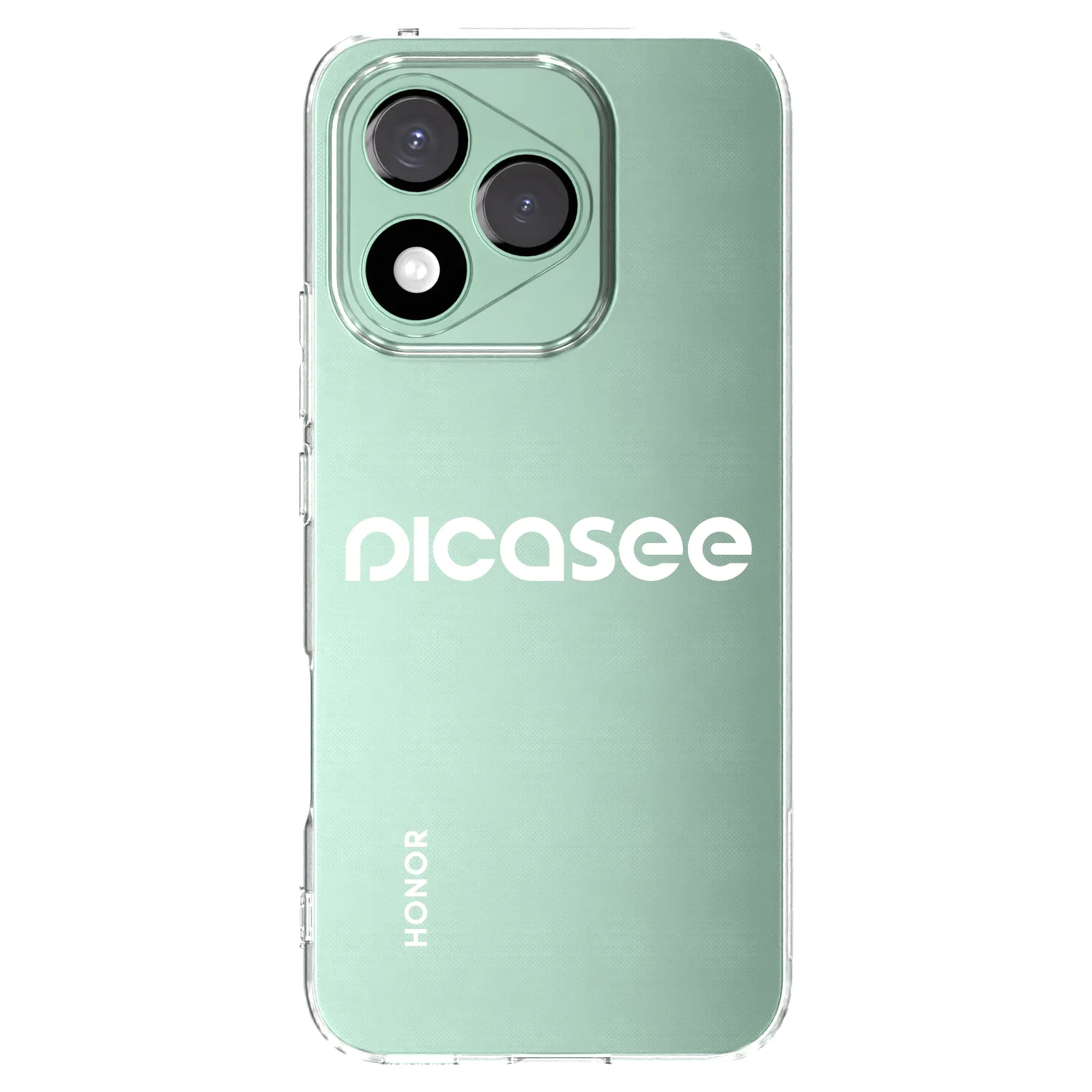 Picasee silikonowe przeźroczyste etui na Honor 400 Lite 5G - Picasee - new logo - white