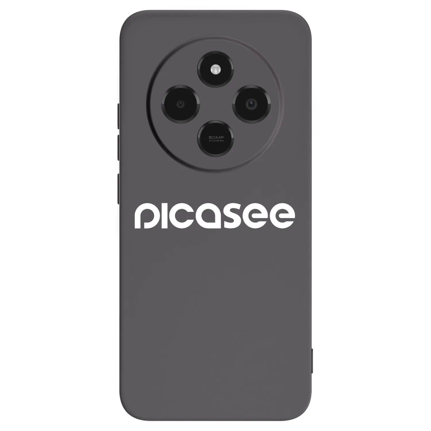 Picasee silikonowe czarne etui na Xiaomi Poco C75 - Picasee - new logo - white