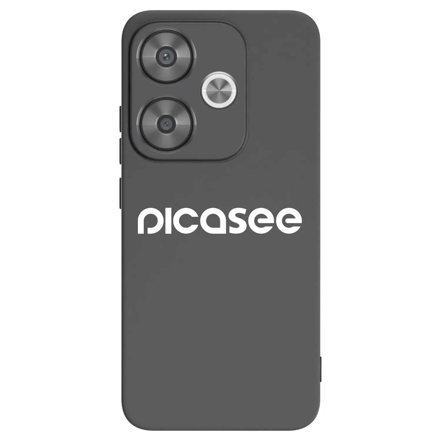 Picasee silikonowe czarne etui na Xiaomi Poco F6 - Picasee - new logo - white