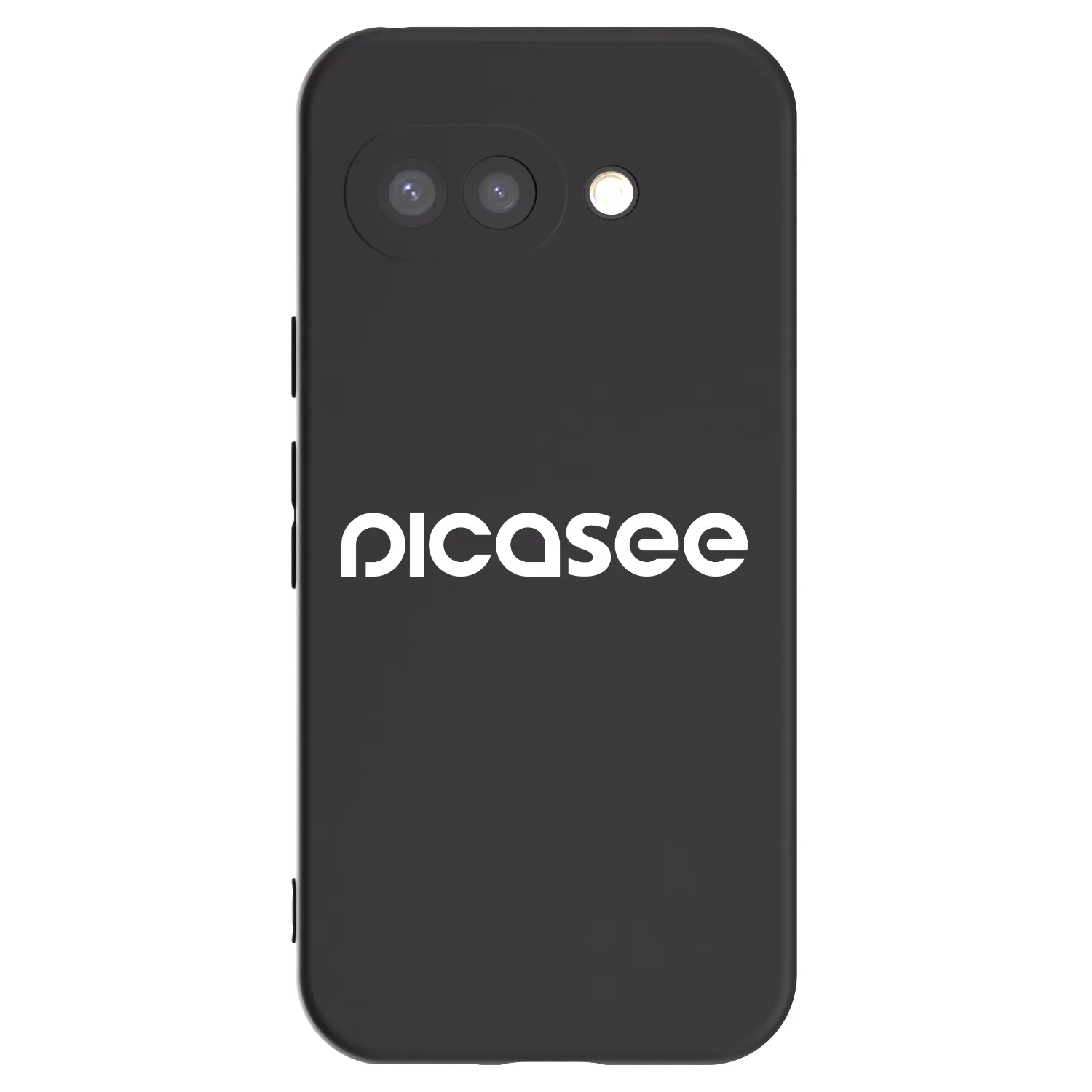 Picasee silikonowe czarne etui na Google Pixel 9a - Picasee - new logo - white