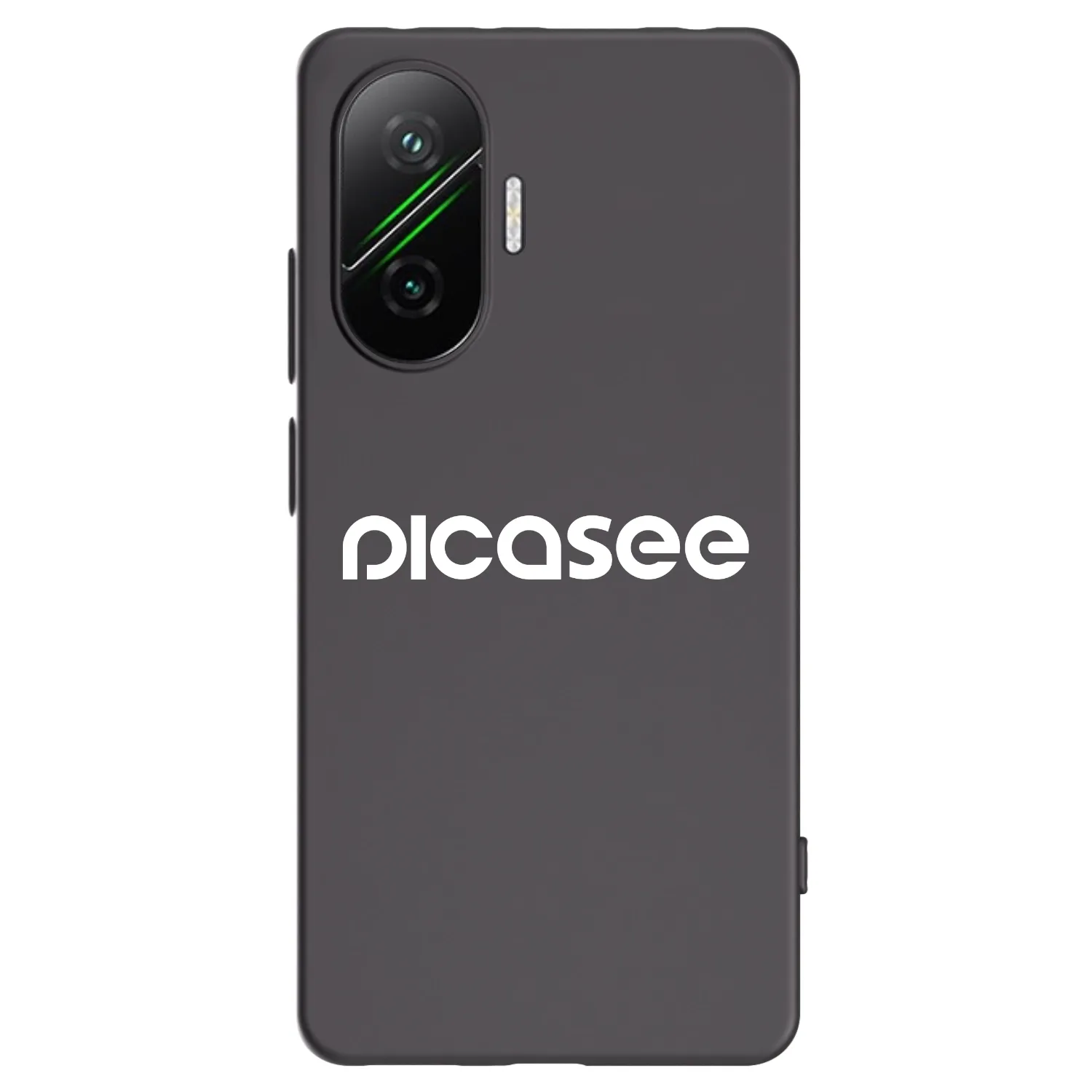 Picasee silikonowe czarne etui na Xiaomi Poco F7 Pro 5G - Picasee - new logo - white