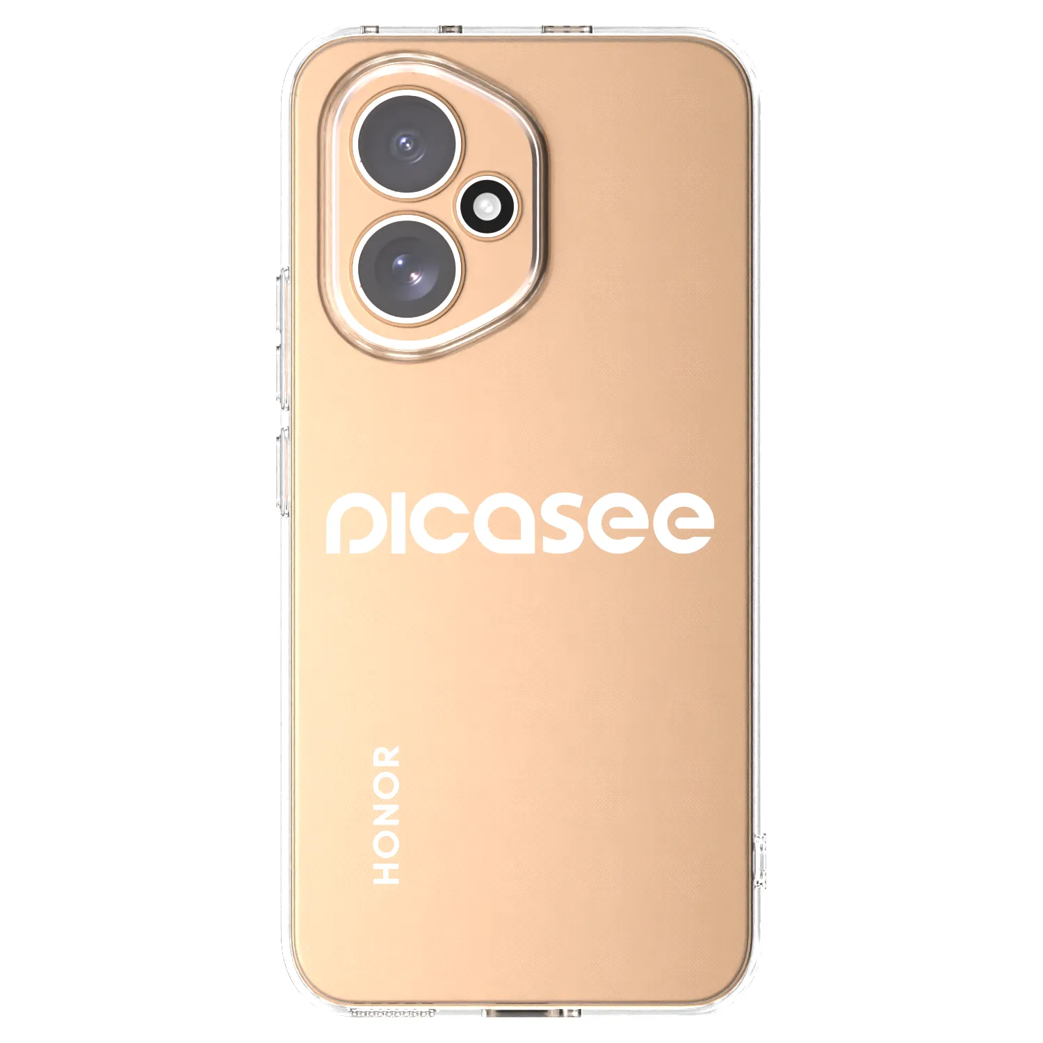 Picasee silikonowe przeźroczyste etui na Honor 400 5G - Picasee - new logo - white