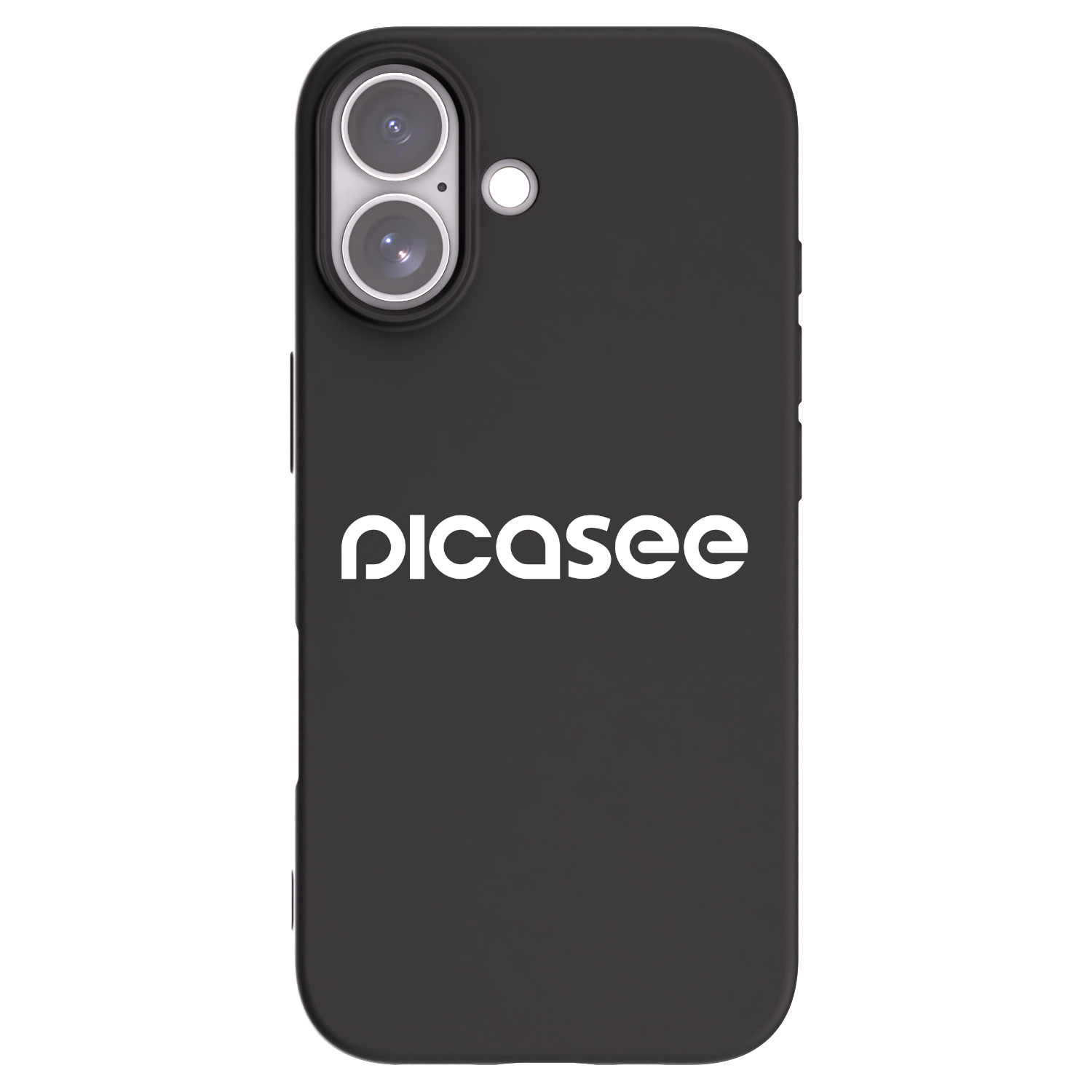 Picasee silikonowe czarne etui na Apple iPhone 17 - Picasee - new logo - white