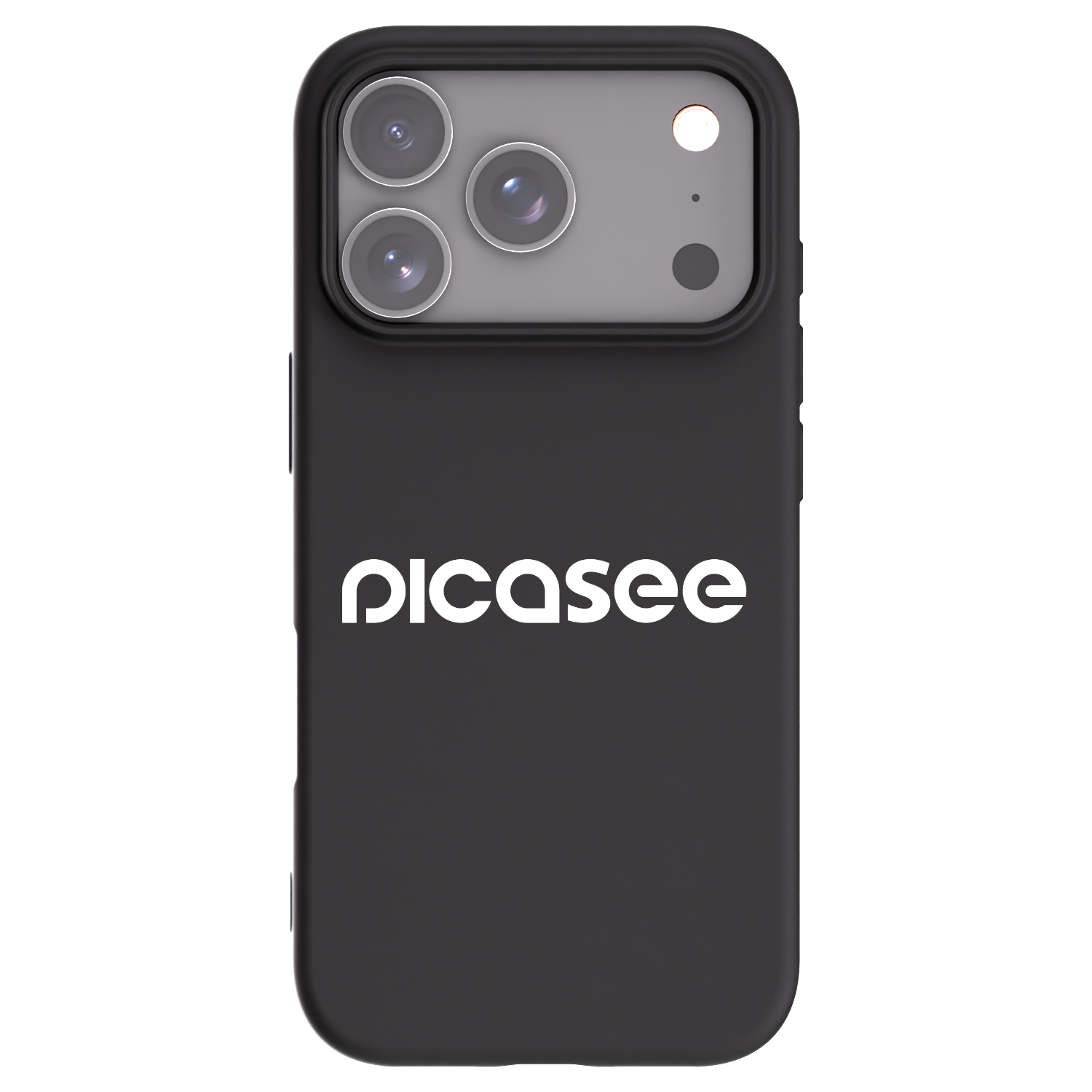 Picasee silikonowe czarne etui na Apple iPhone 17 Pro - Picasee - new logo - white