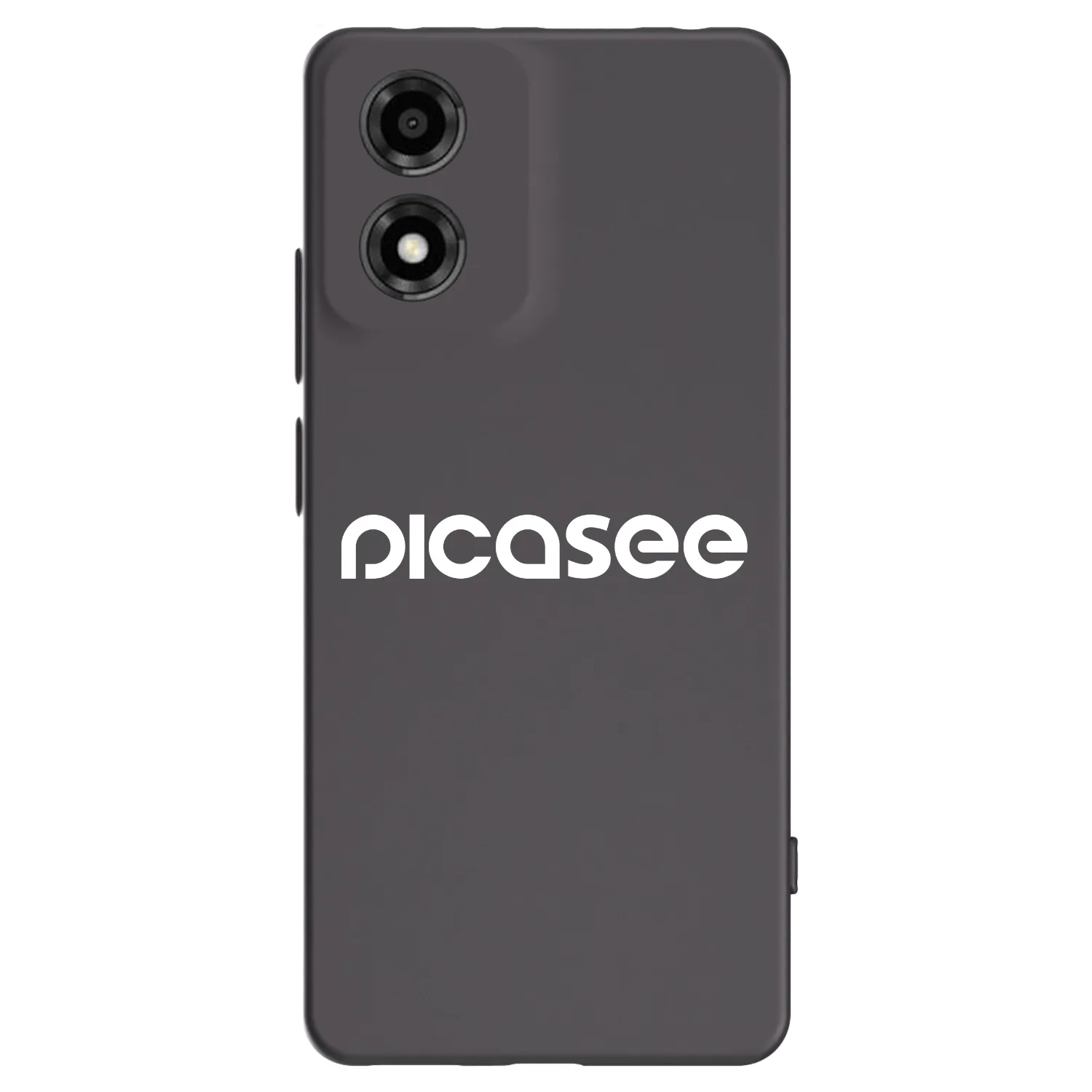 Picasee silikonowe czarne etui na Motorola Moto E14 - Picasee - new logo - white