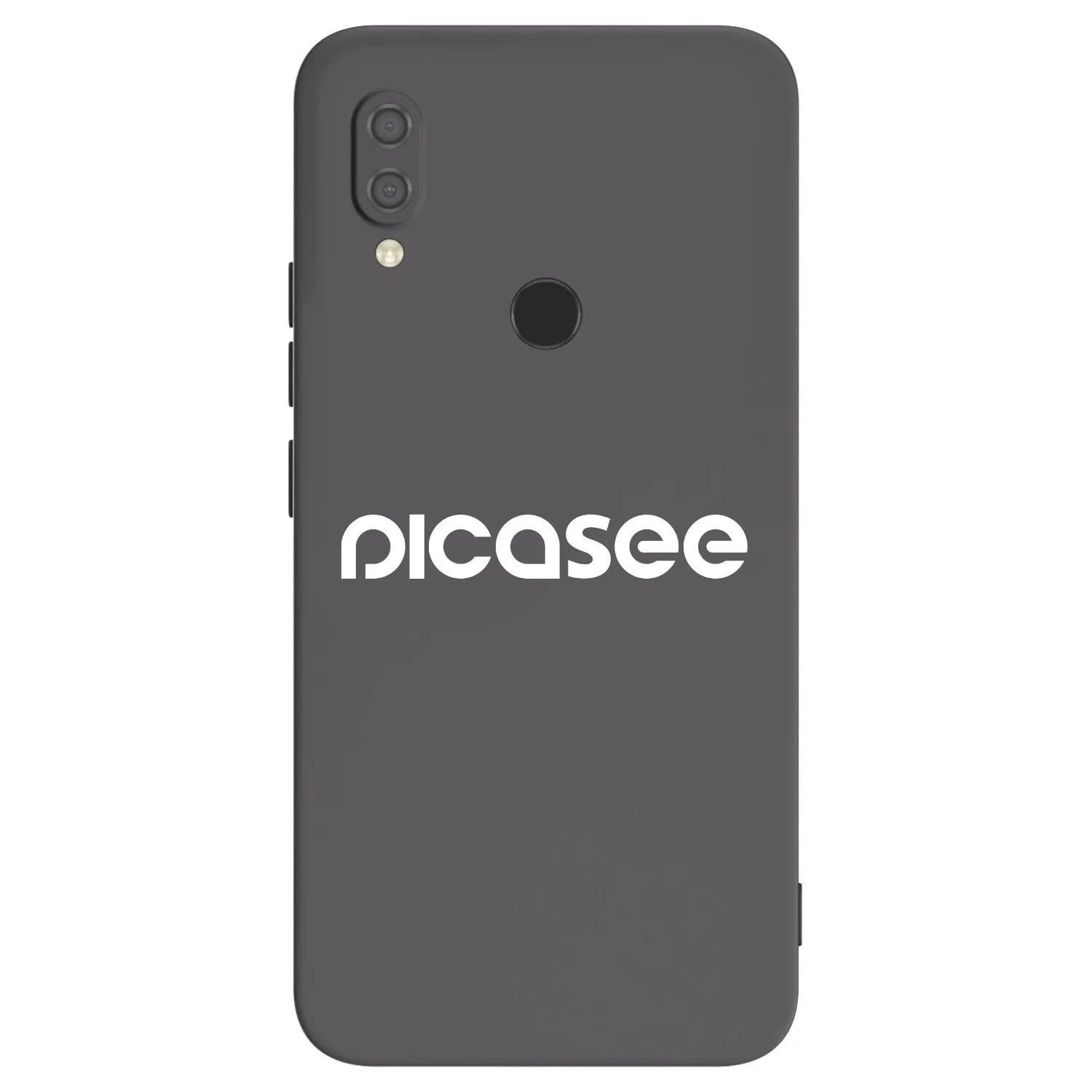 Picasee silikonowe czarne etui na Xiaomi Redmi 7 - Picasee - new logo - white
