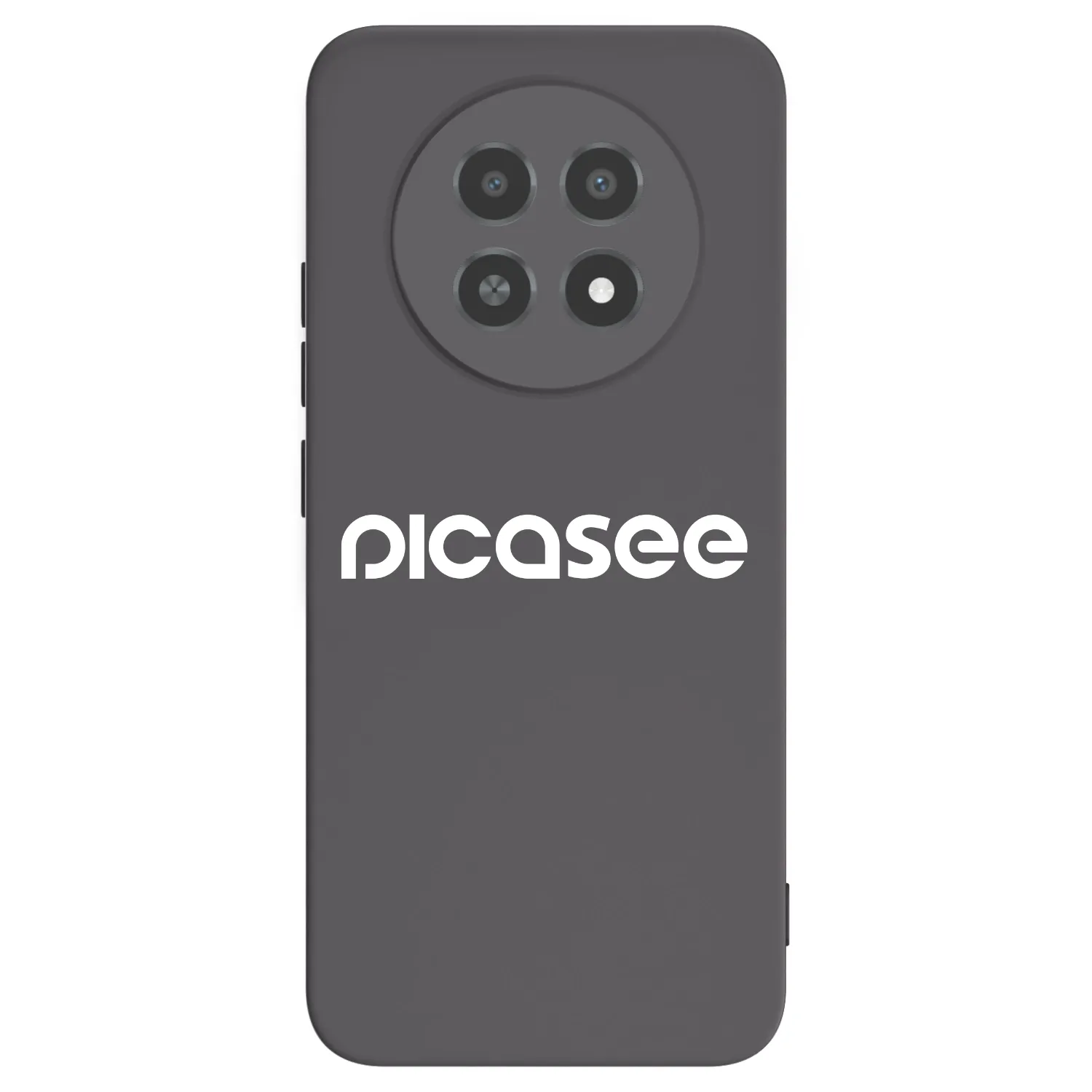 Picasee silikonowe czarne etui na Realme 12X - Picasee - new logo - white