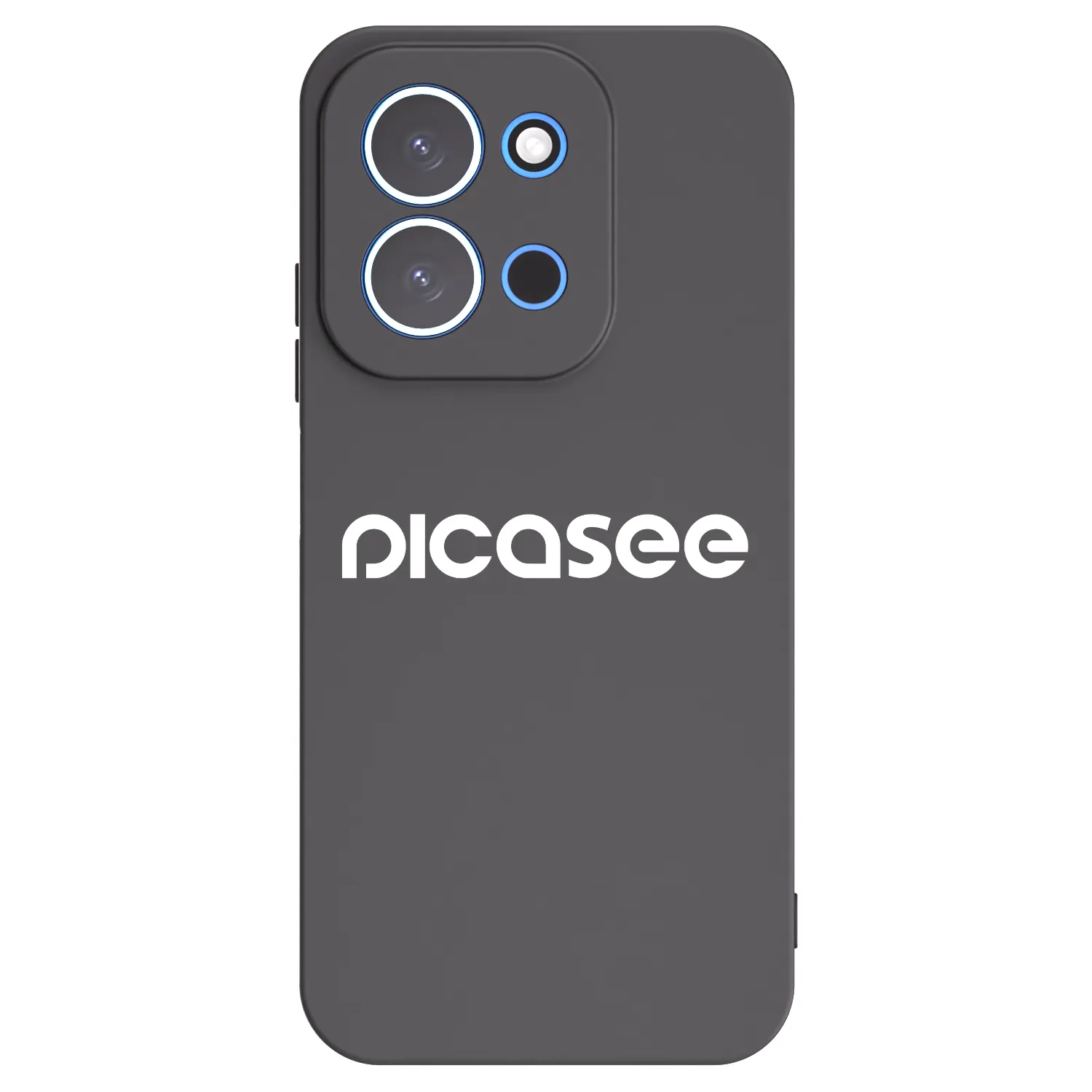Picasee silikonowe czarne etui na Xiaomi Redmi 15C 4G - Picasee - new logo - white