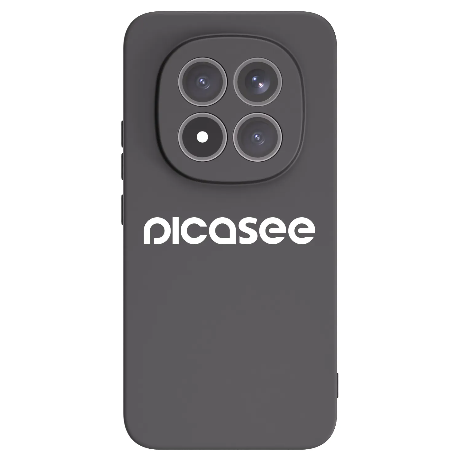 Picasee silikonowe czarne etui na Xiaomi Redmi Note 15 Pro+ - Picasee - new logo - white