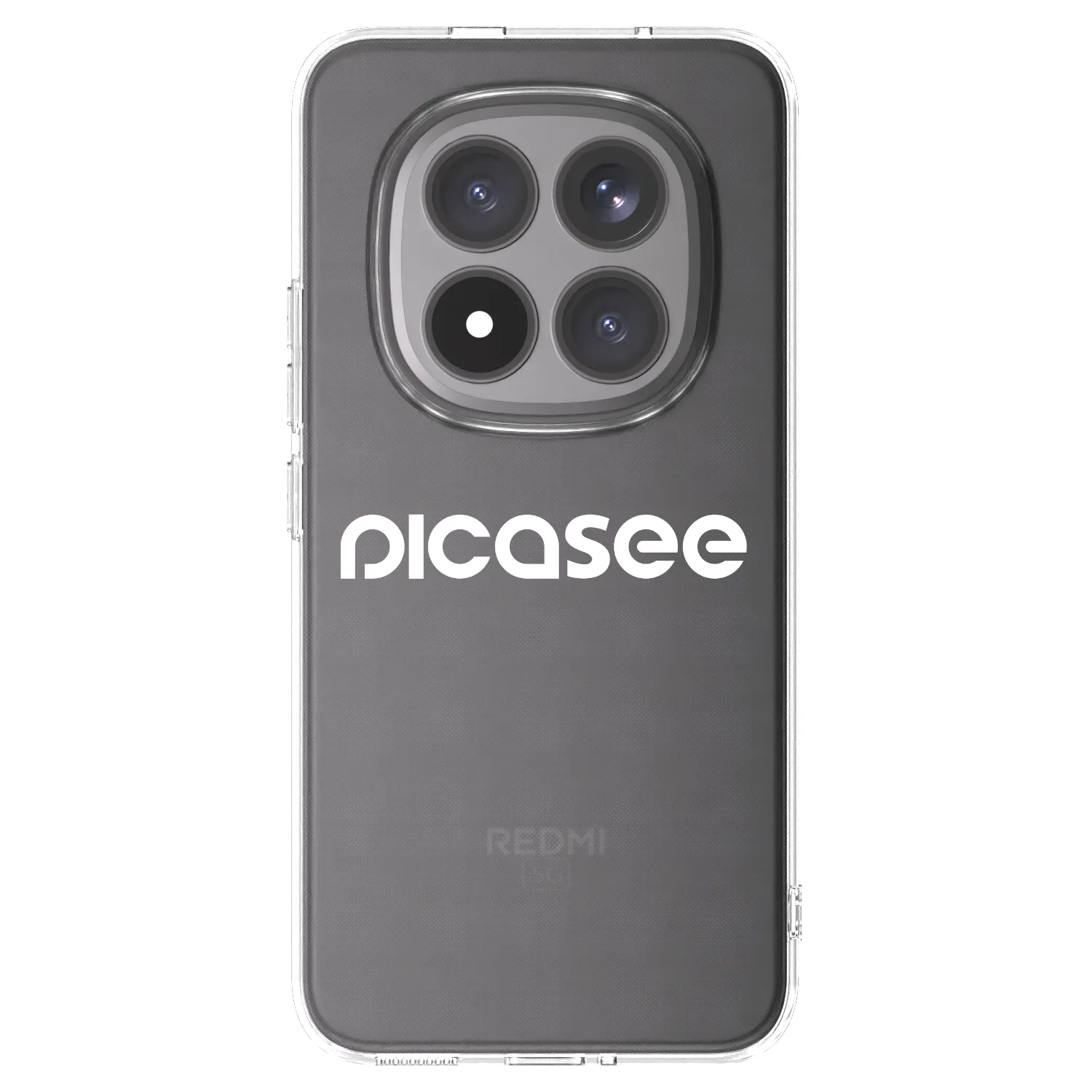 Picasee silikonowe przeźroczyste etui na Xiaomi Redmi Note 15 Pro+ - Picasee - new logo - white