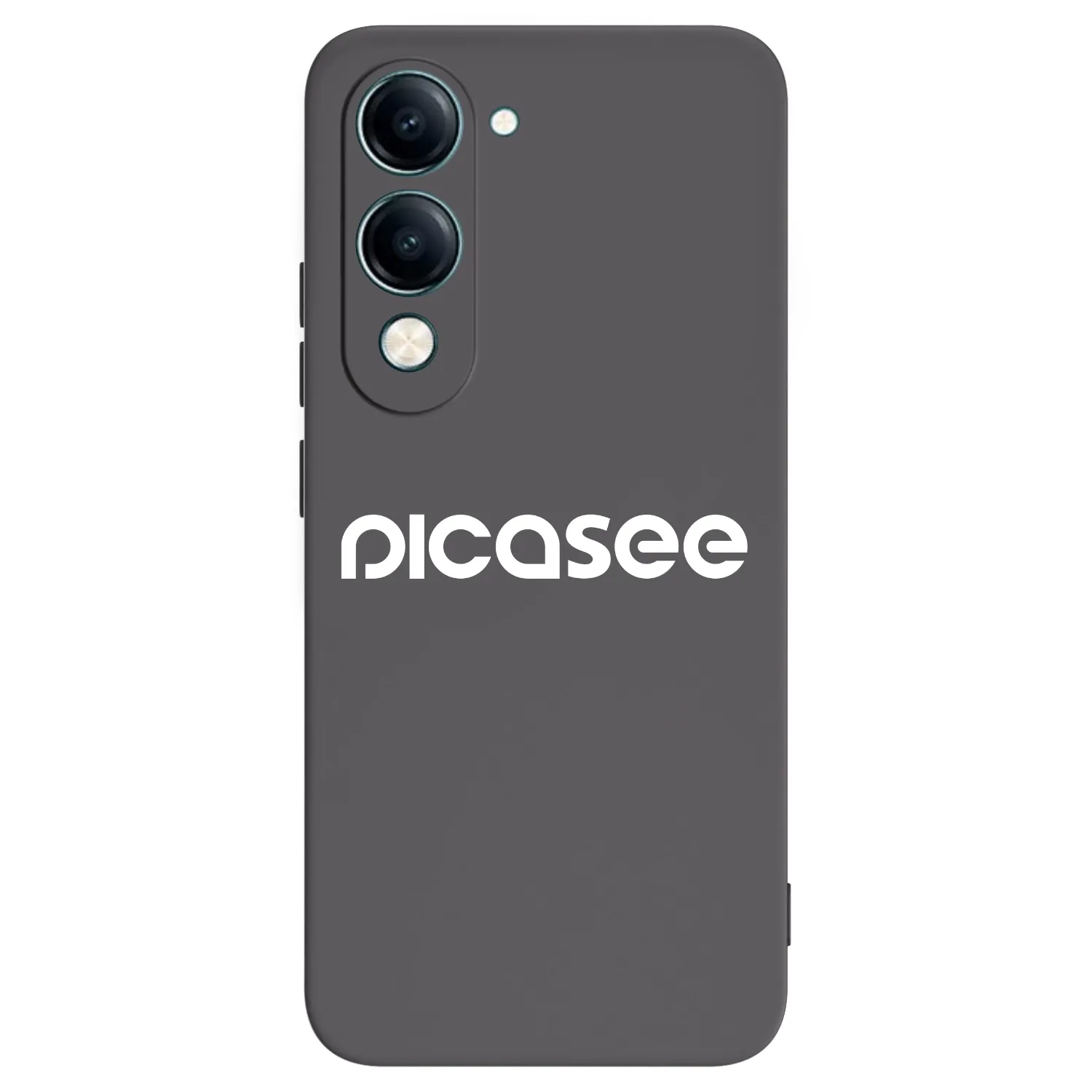 Picasee silikonowe czarne etui na Vivo Y29s 5G - Picasee - new logo - white