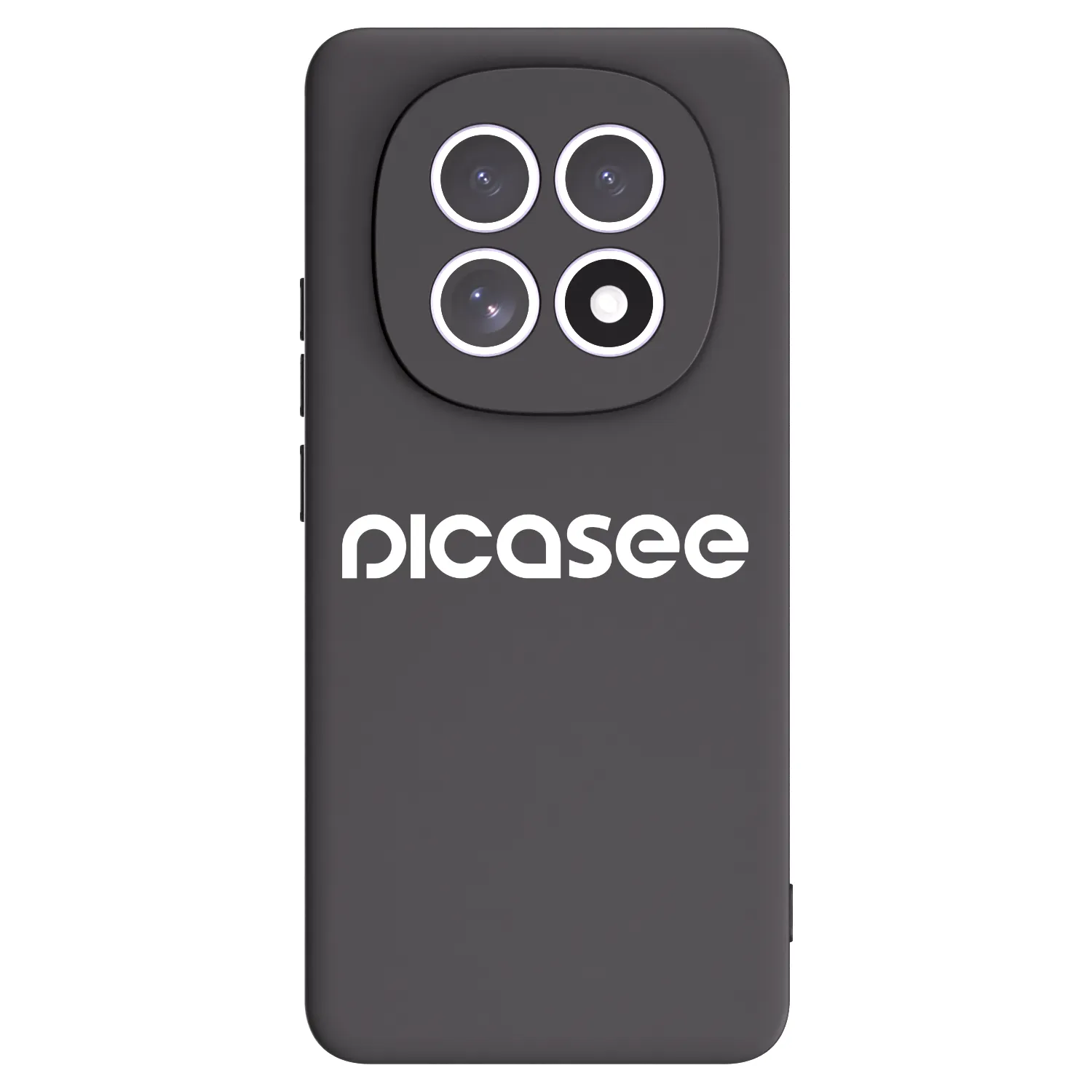 Picasee silikonowe czarne etui na Xiaomi Redmi Note 15 4G - Picasee - new logo - white