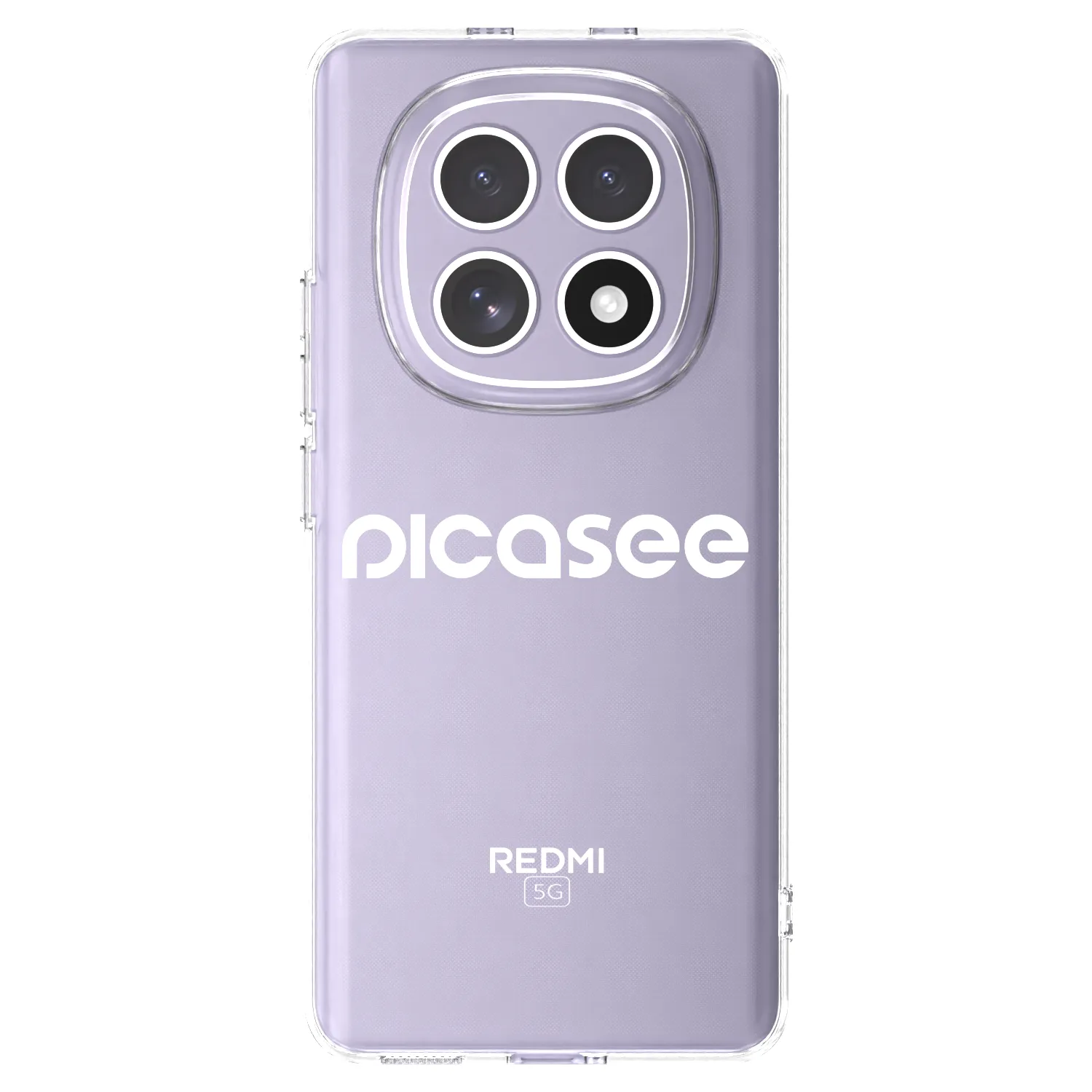 Picasee silikonowe przeźroczyste etui na Xiaomi Redmi Note 15 4G - Picasee - new logo - white