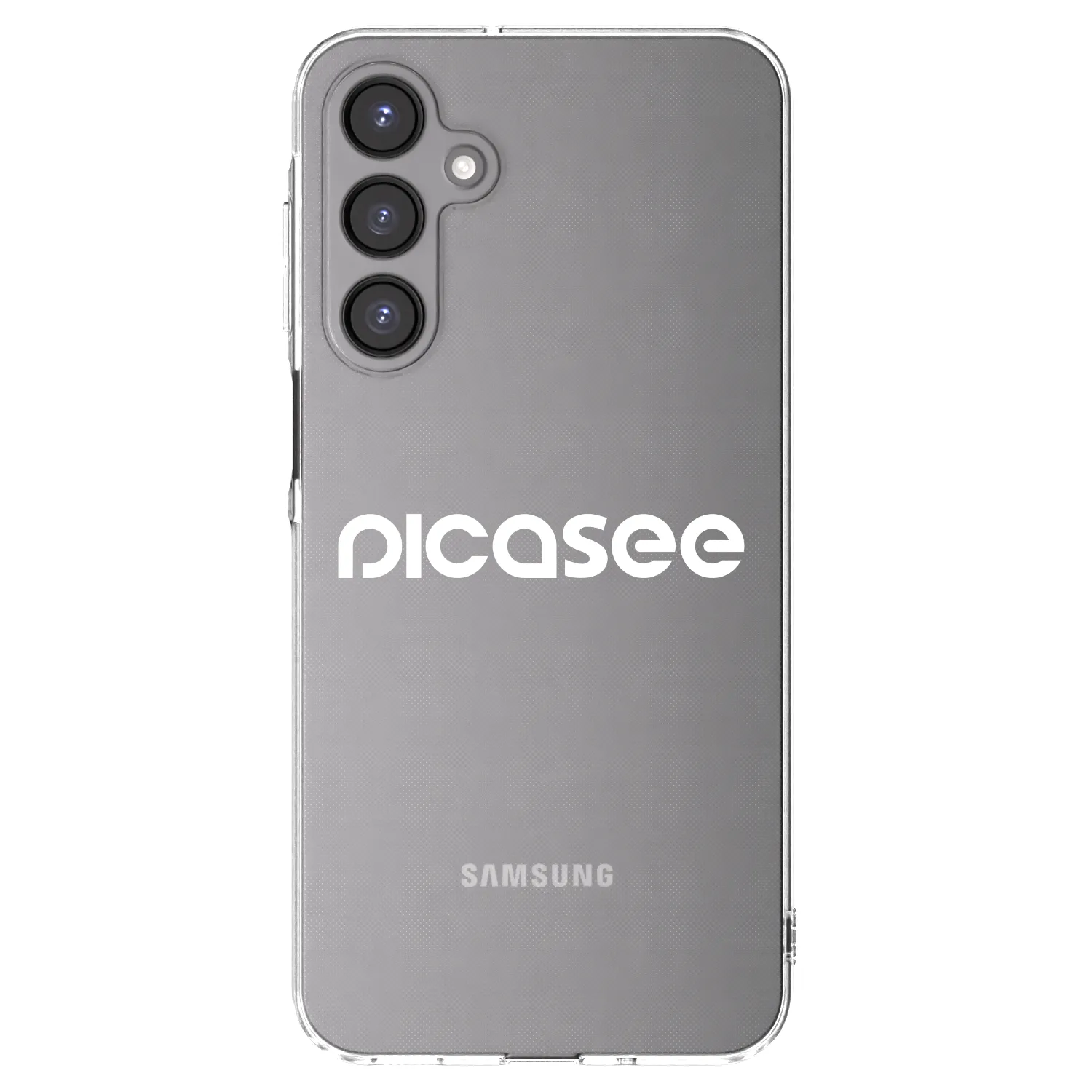 Picasee silikonowe przeźroczyste etui na Samsung Galaxy A16 4G - Picasee - new logo - white