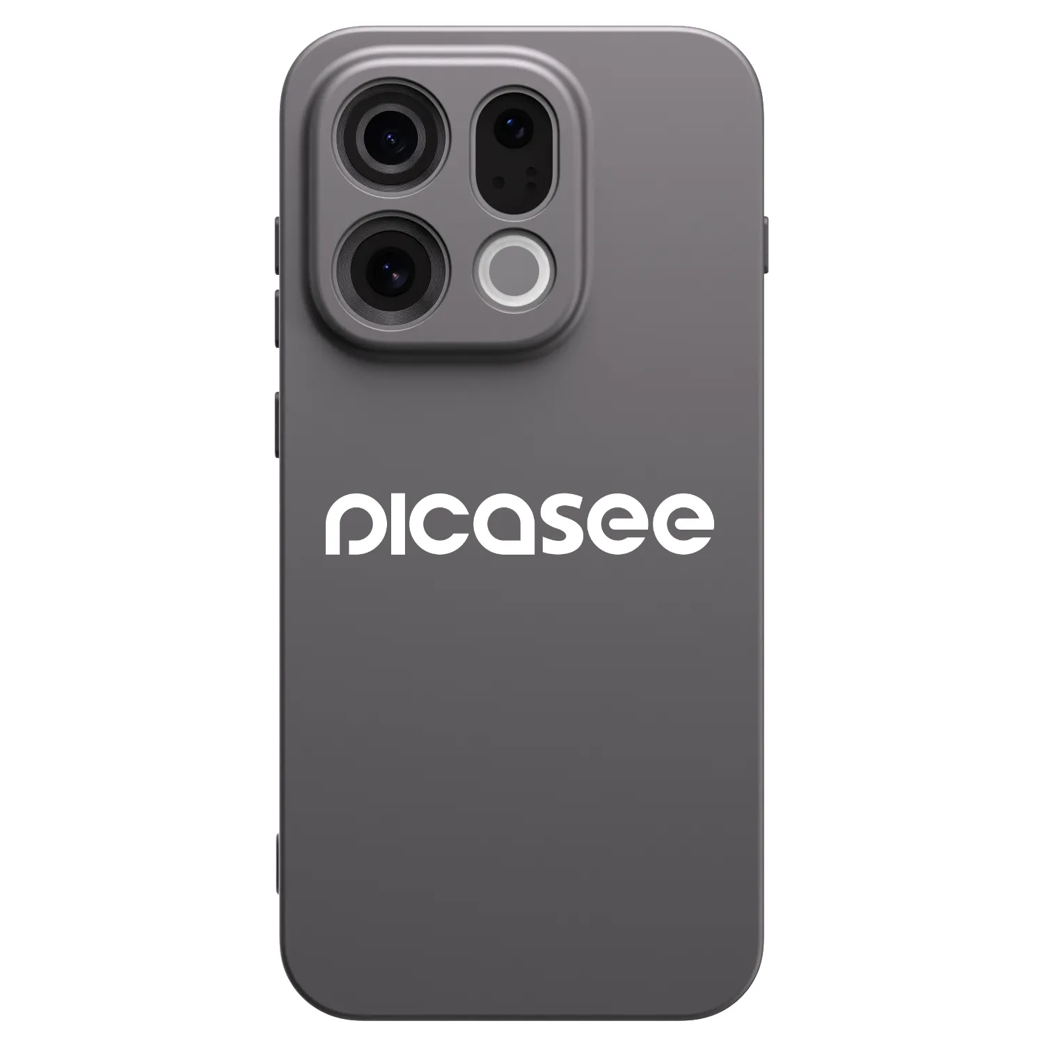 Picasee silikonowe czarne etui na OPPO Find X9 - Picasee - new logo - white