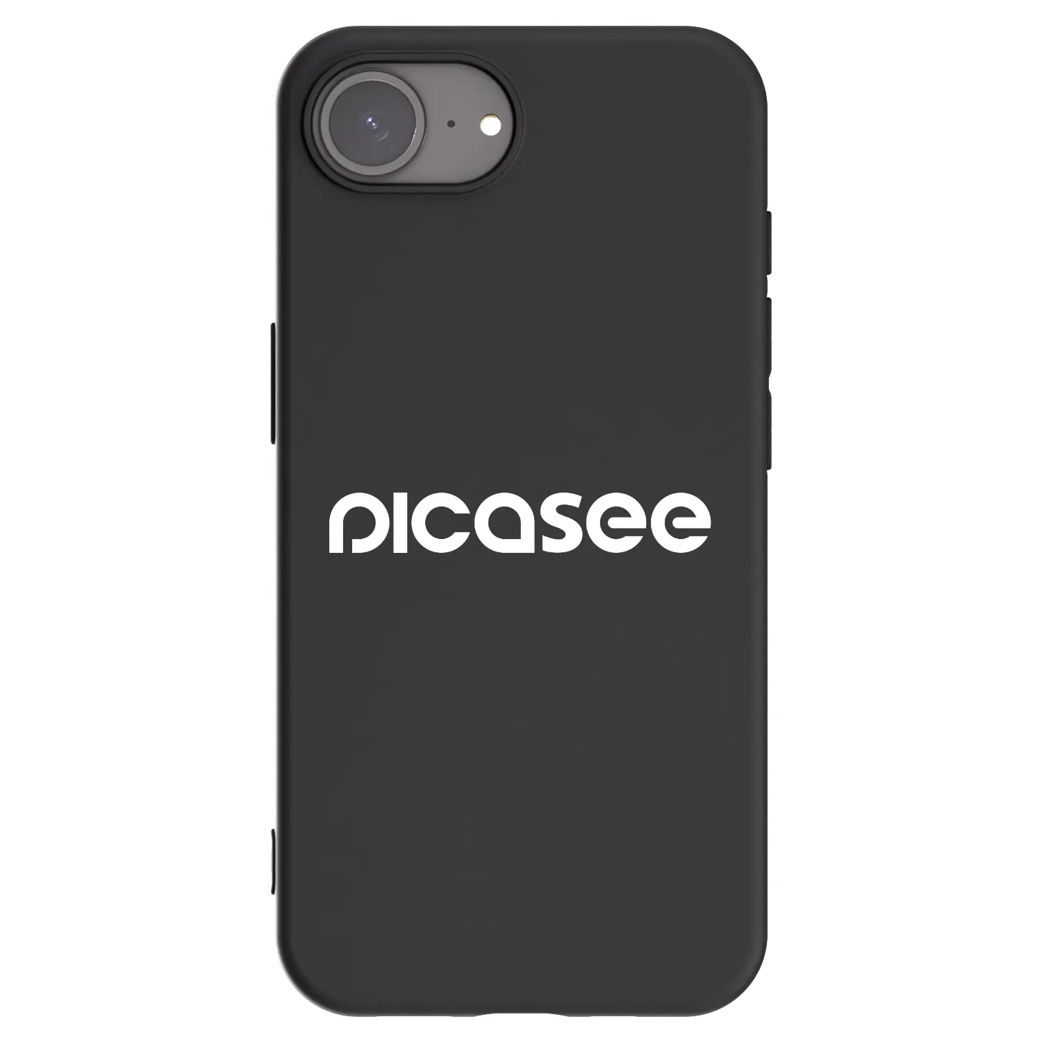 Picasee silikonowe czarne etui na Apple iPhone 17e - Picasee - new logo - white