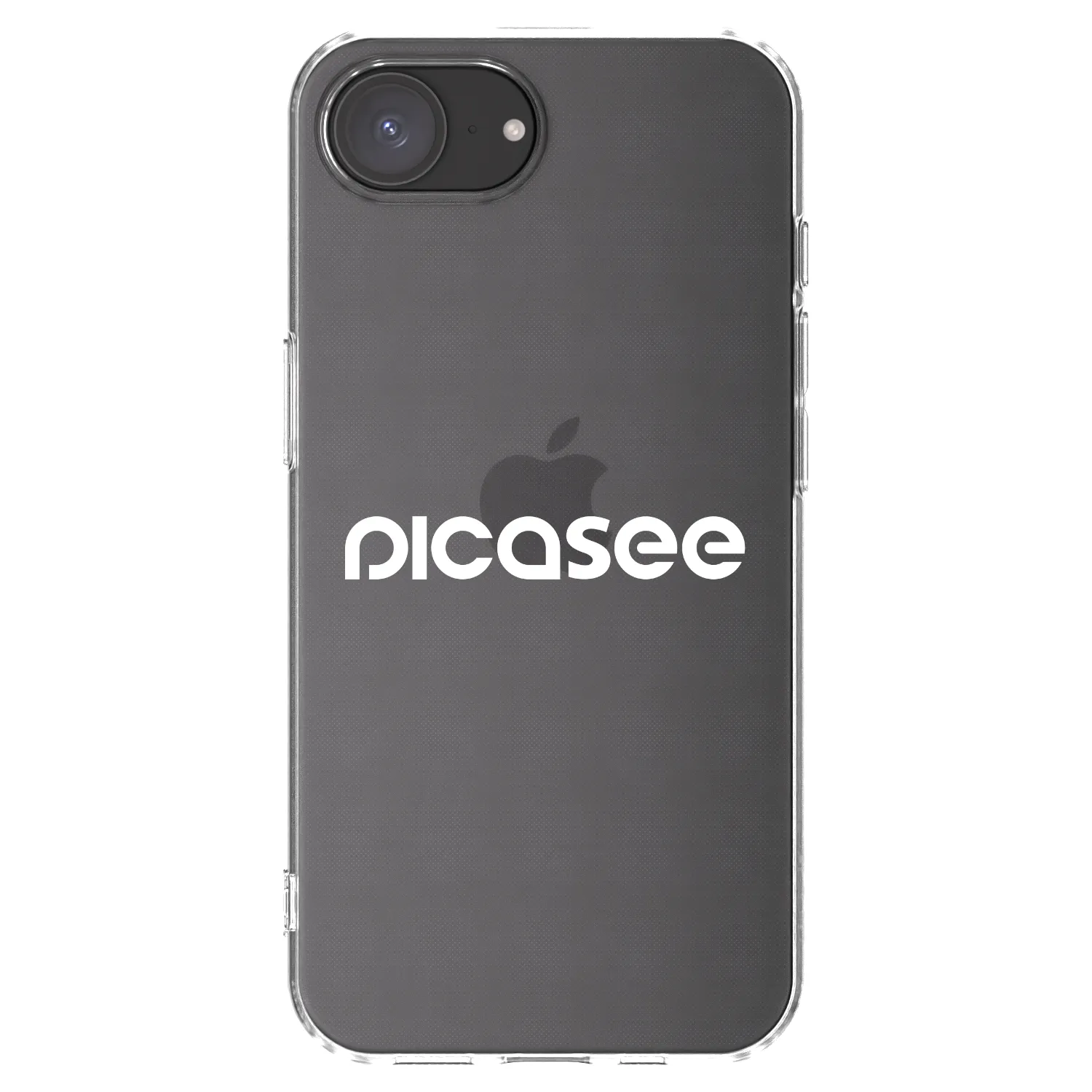 Picasee silikonowe przeźroczyste etui na Apple iPhone 17e - Picasee - new logo - white