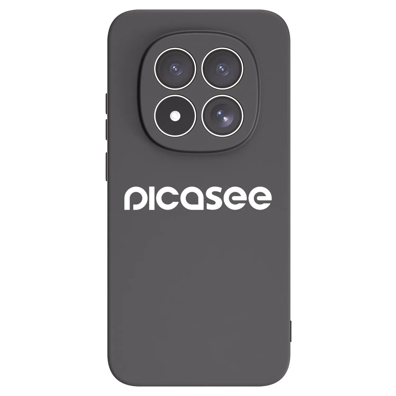 Picasee silikonowe czarne etui na Xiaomi Redmi Note 15 Pro 5G - Picasee - new logo - white