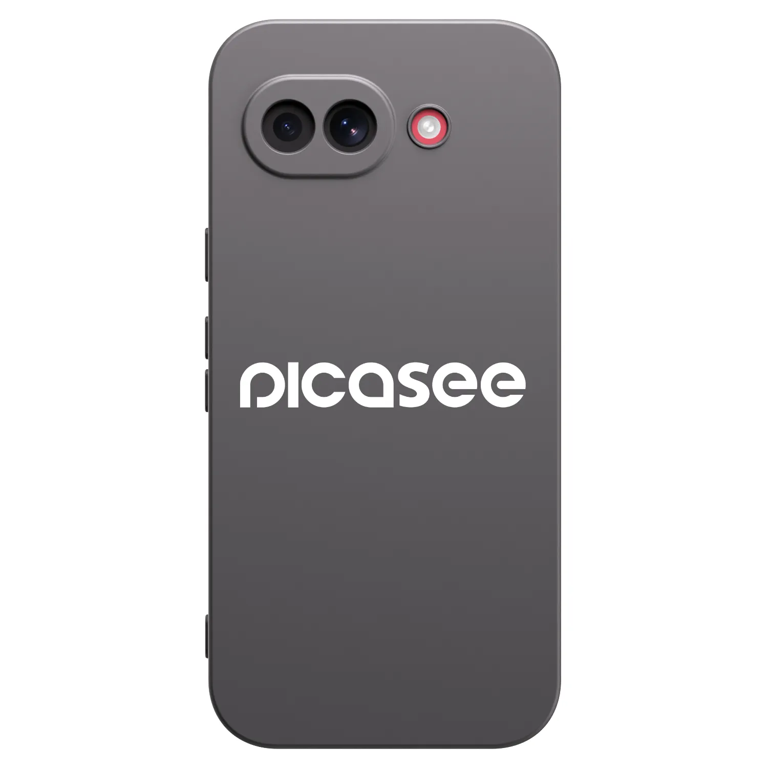 Picasee silikonowe czarne etui na Google Pixel 10a - Picasee - new logo - white