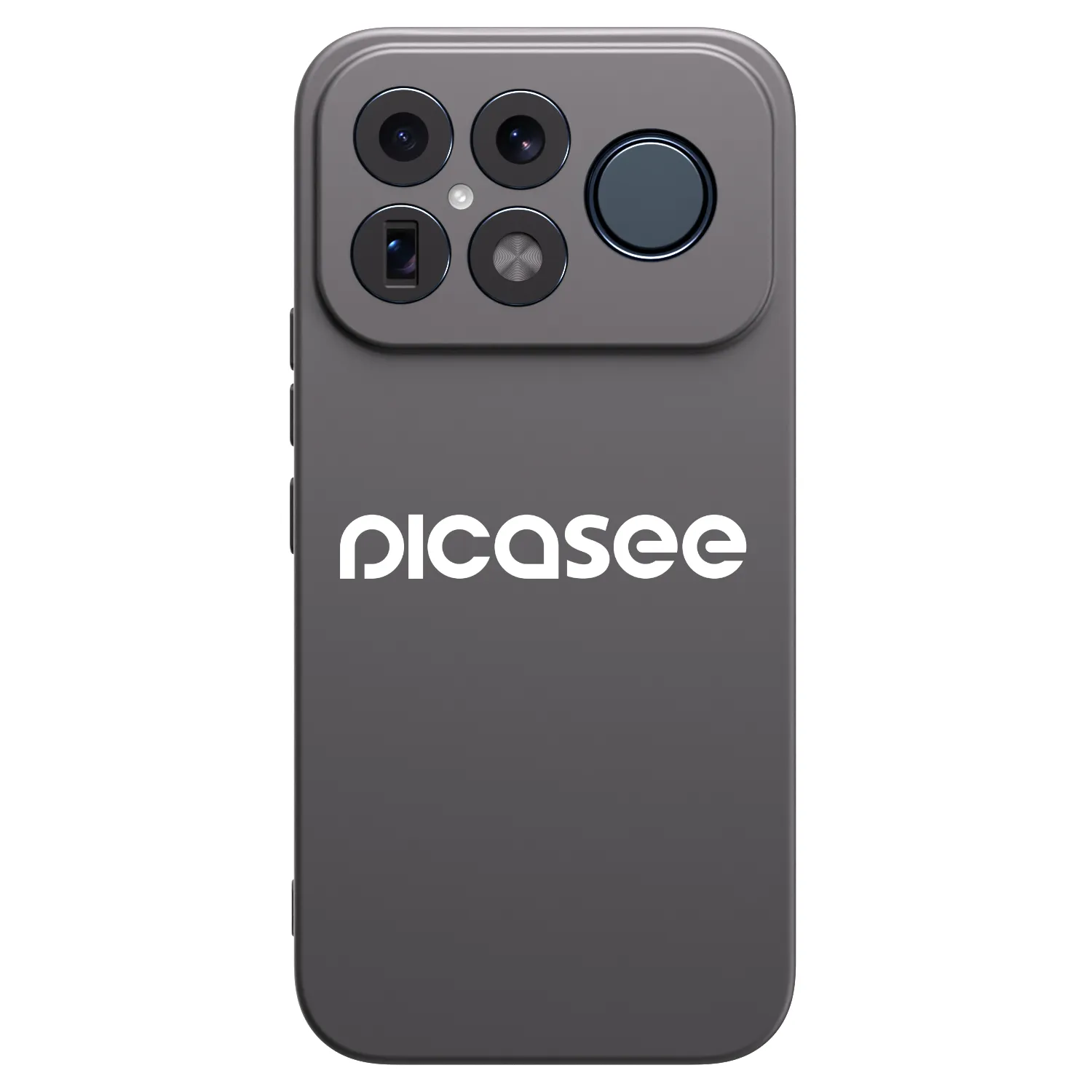 Picasee silikonowe czarne etui na Xiaomi Poco F8 Ultra - Picasee - new logo - white