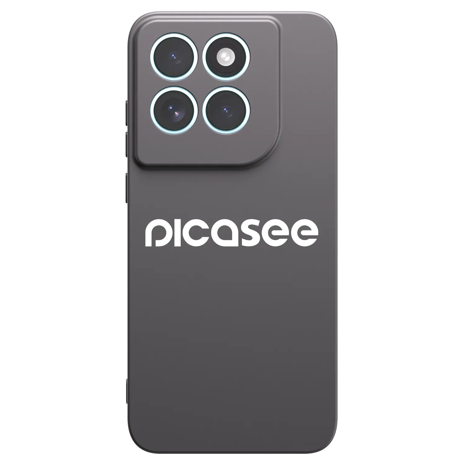 Picasee silikonowe czarne etui na Motorola Edge 70 Fusion - Picasee - new logo - white