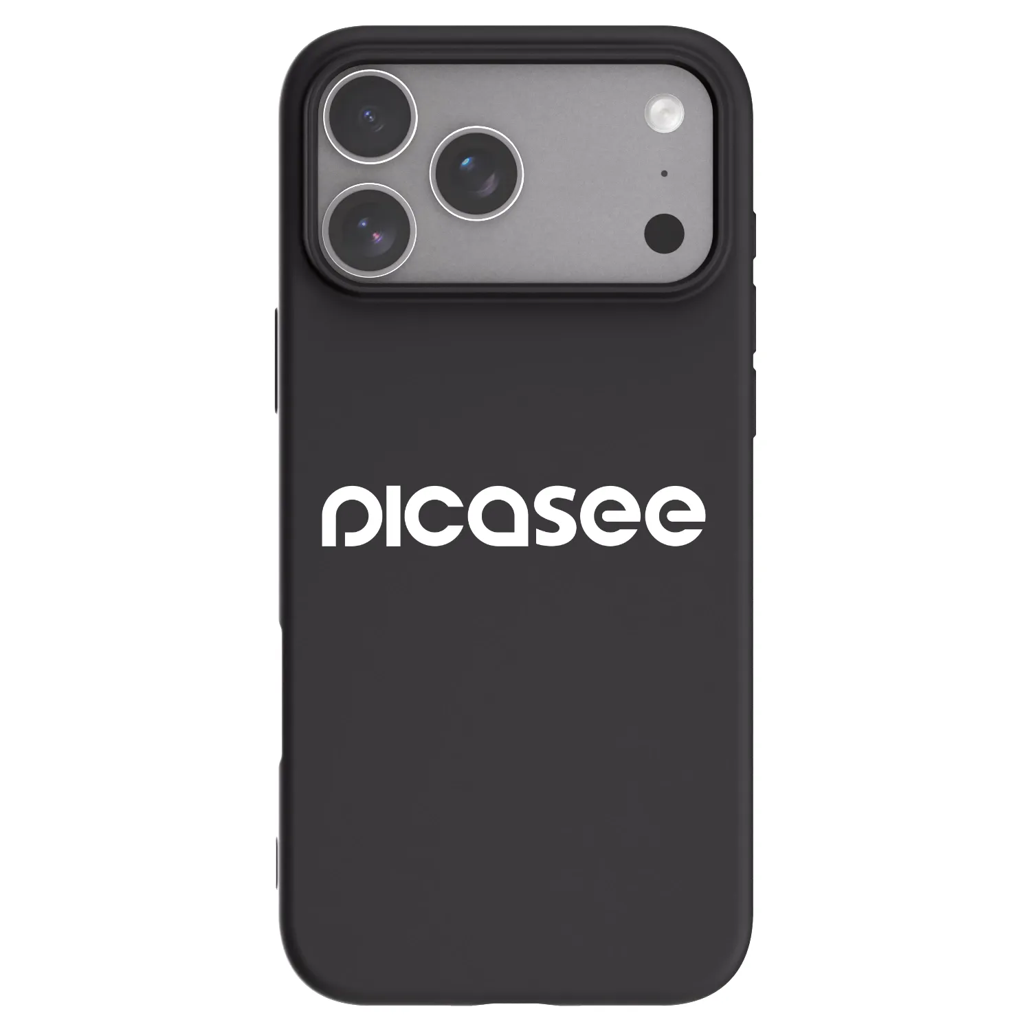 Picasee silikonowe czarne etui na Apple iPhone 18 Pro Max - Picasee - new logo - white