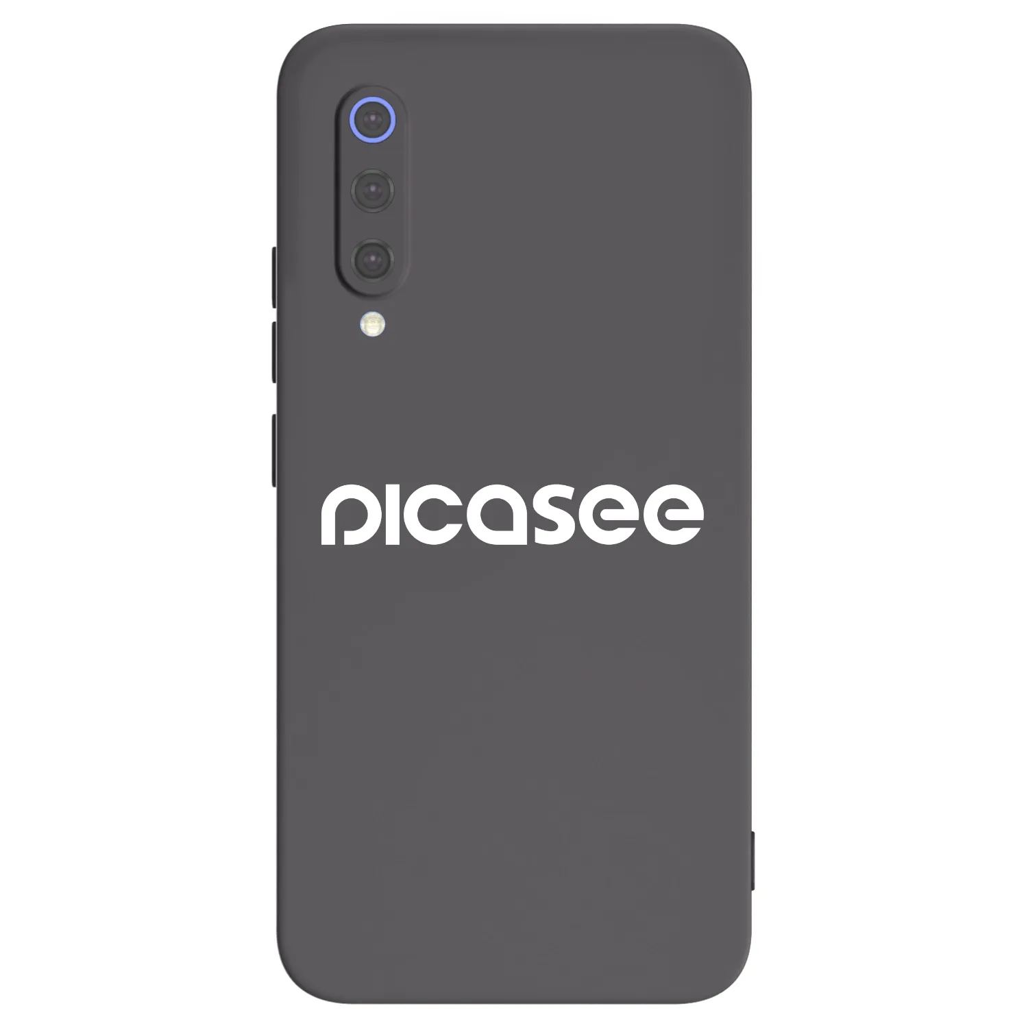 Picasee silikonowe czarne etui na Xiaomi Mi 9 SE - Picasee - new logo - white